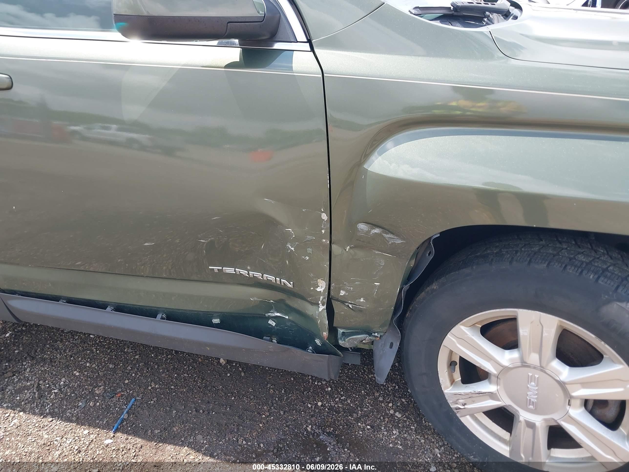 2015 Gmc Terrain Sle-2 Зеленый vin: 2GKALREK3F6132054