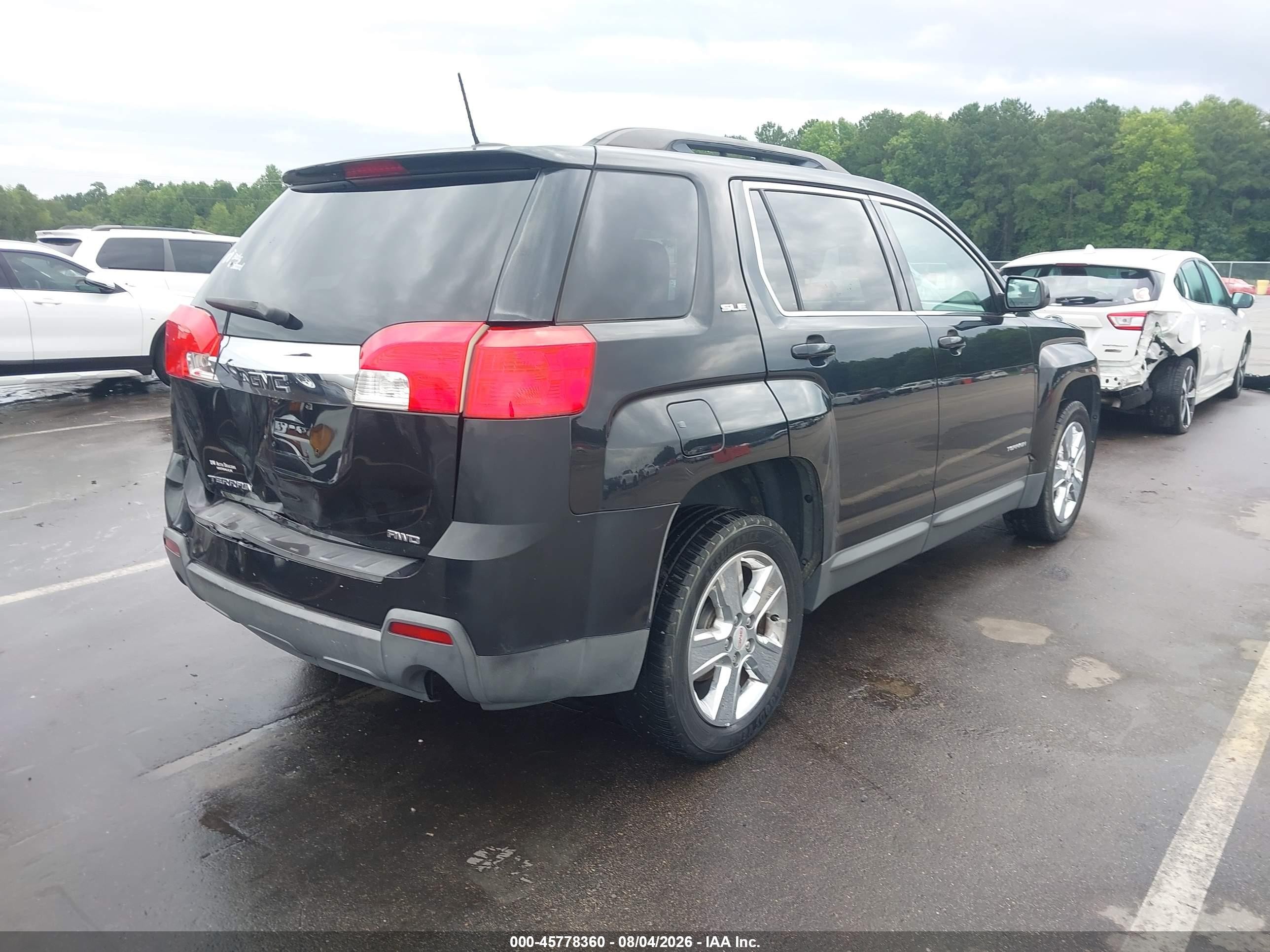 2015 Gmc Terrain Sle-2 Black vin: 2GKALREK3F6218349