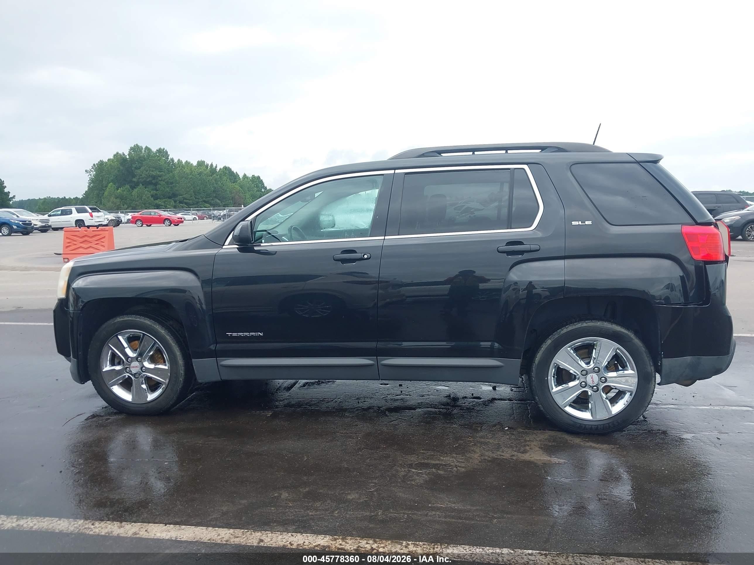 2015 Gmc Terrain Sle-2 Black vin: 2GKALREK3F6218349