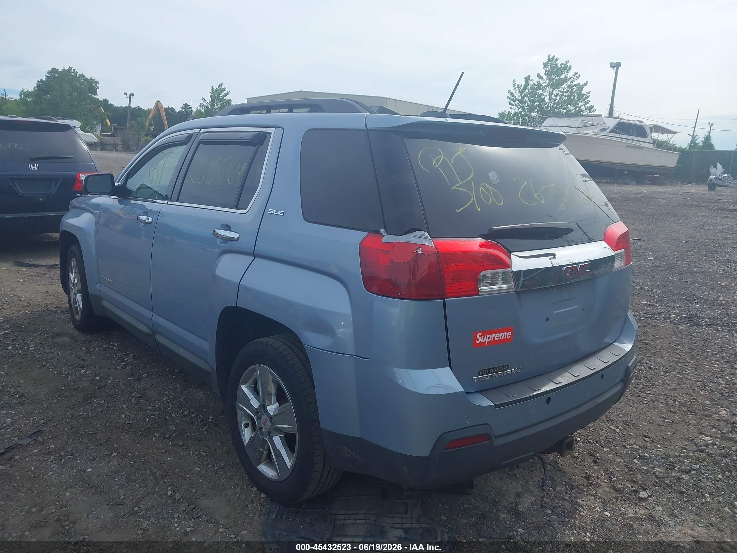 2015 Gmc Terrain Sle-2 Light Blue vin: 2GKALREK3F6307936