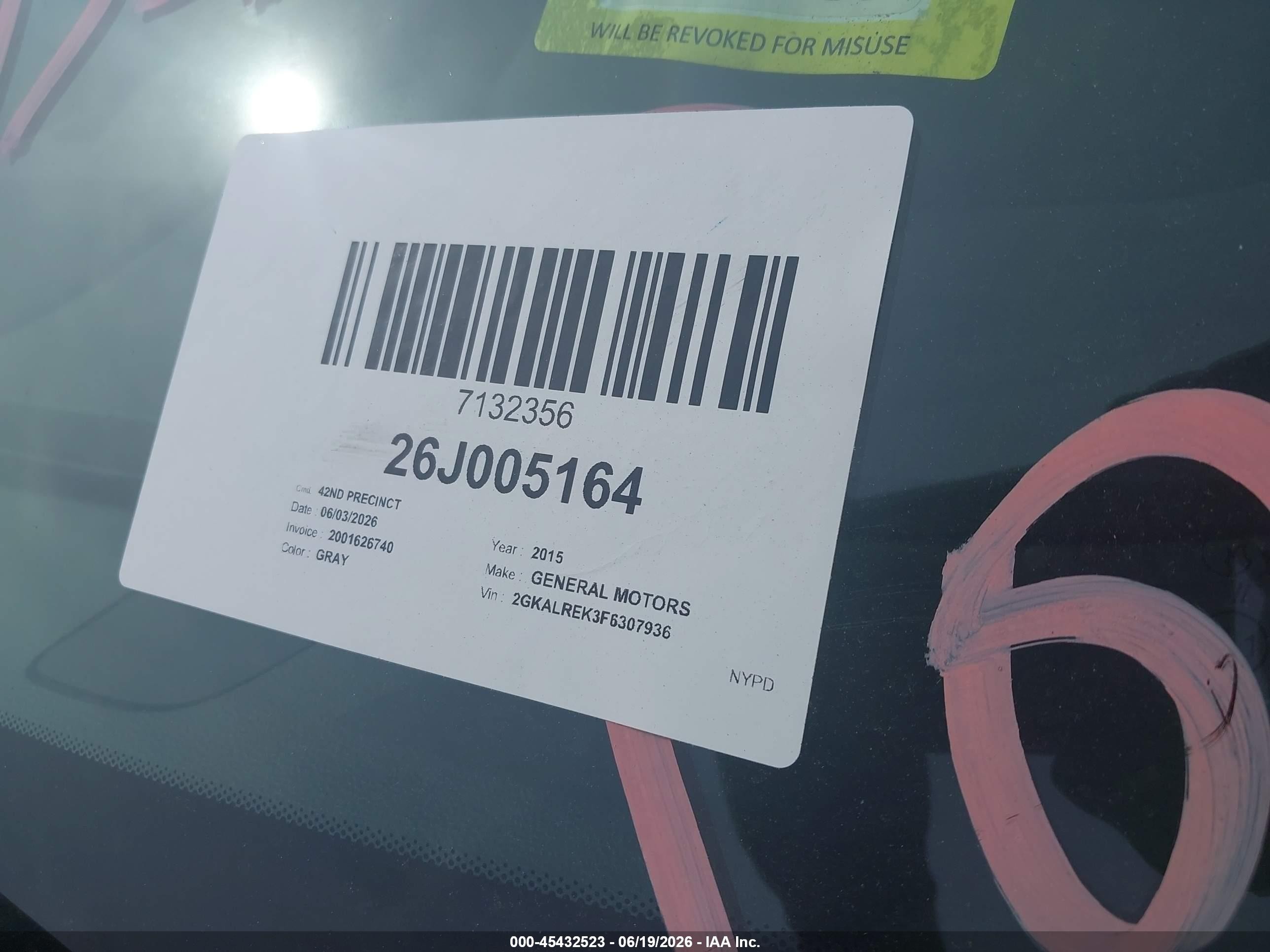2015 Gmc Terrain Sle-2 Light Blue vin: 2GKALREK3F6307936