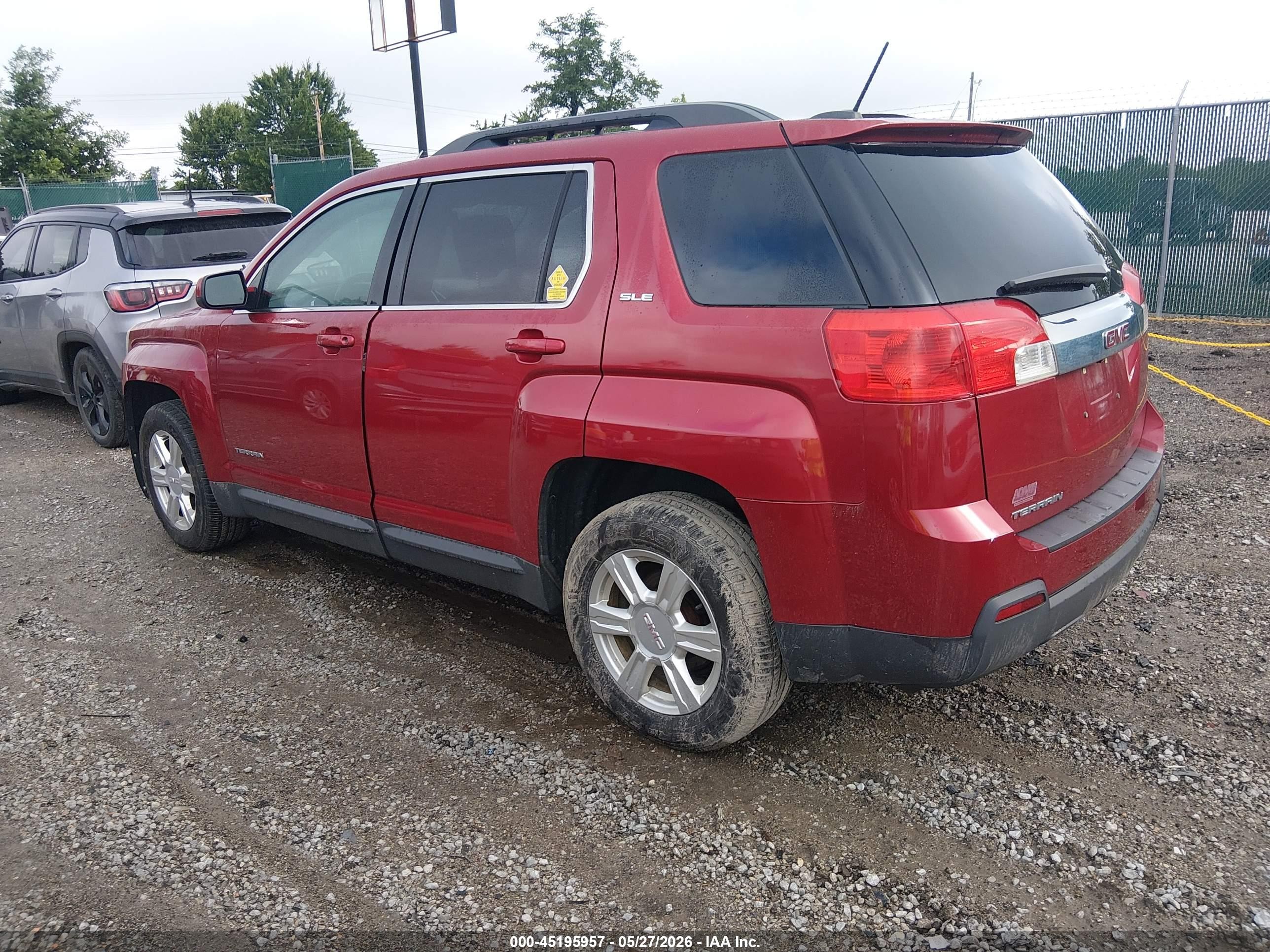 2015 Gmc Terrain Sle-2 Red vin: 2GKALREK3F6315986