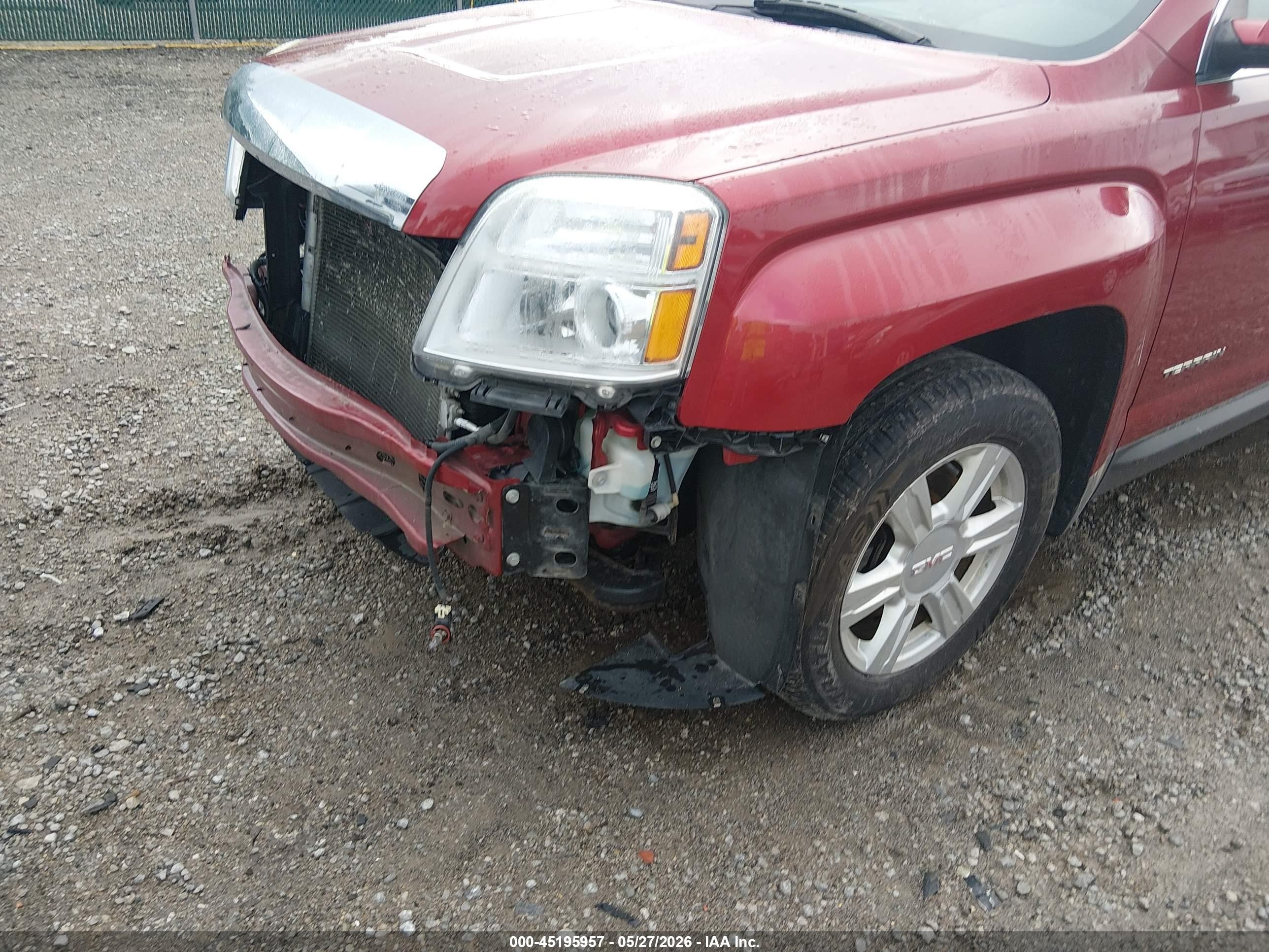 2015 Gmc Terrain Sle-2 Red vin: 2GKALREK3F6315986
