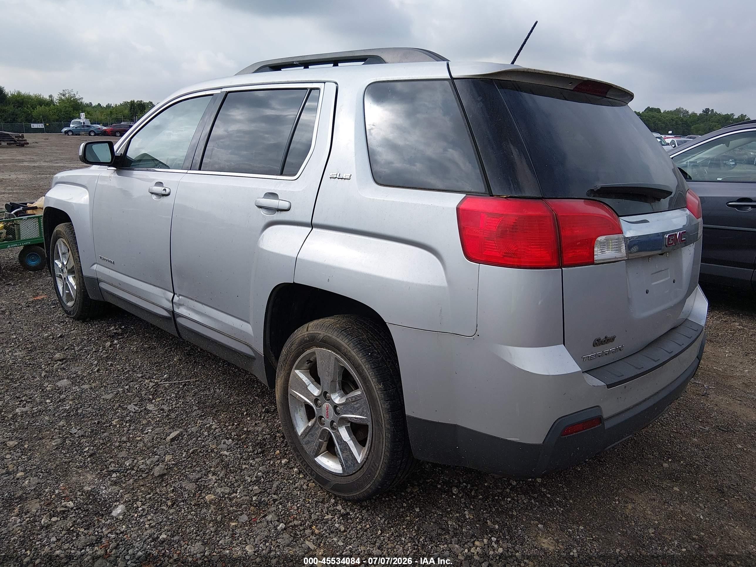 2015 Gmc Terrain Sle-2 Silver vin: 2GKALREK3F6394222