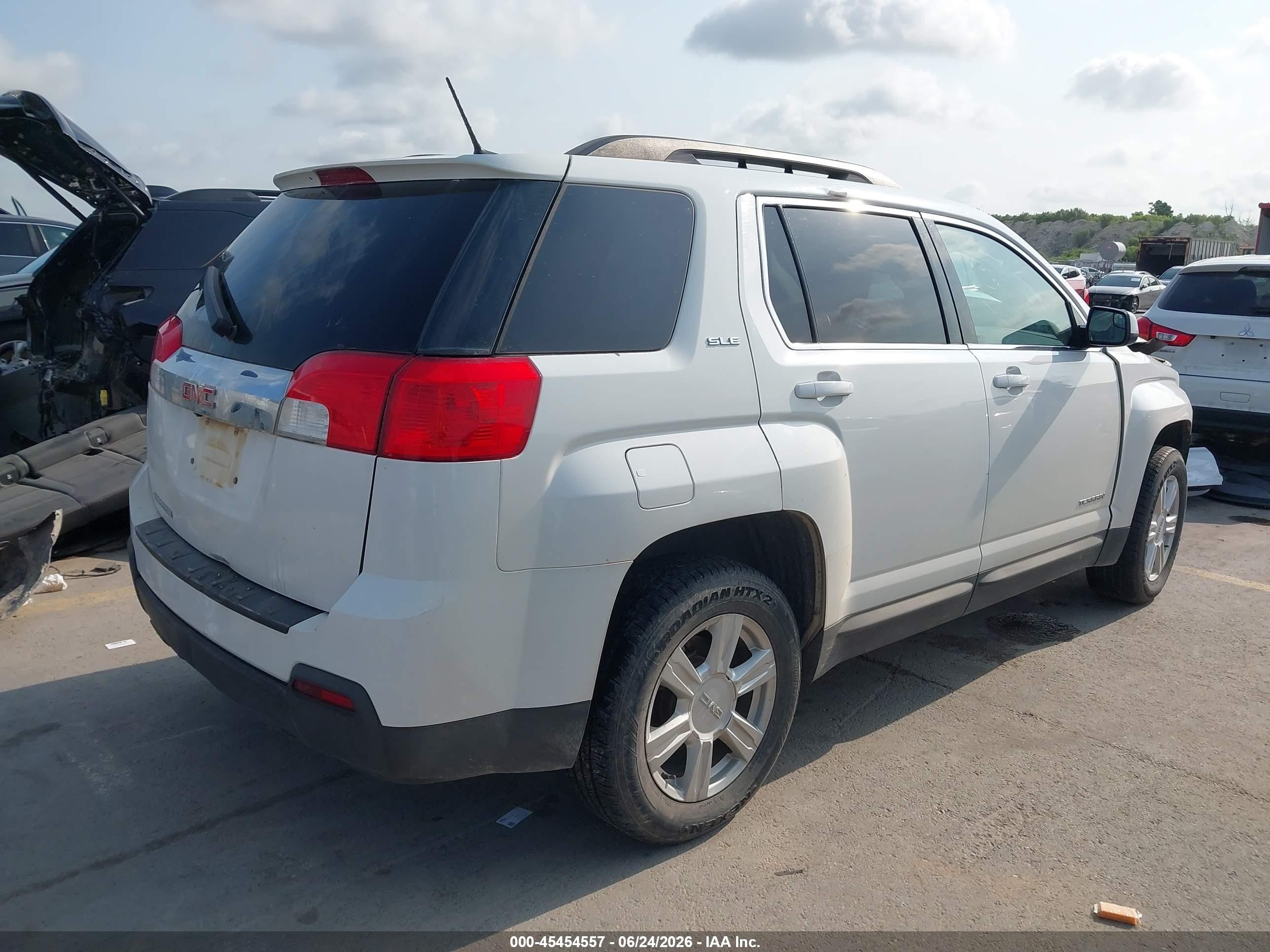 2014 Gmc Terrain Sle-2 White vin: 2GKALREK4E6262035