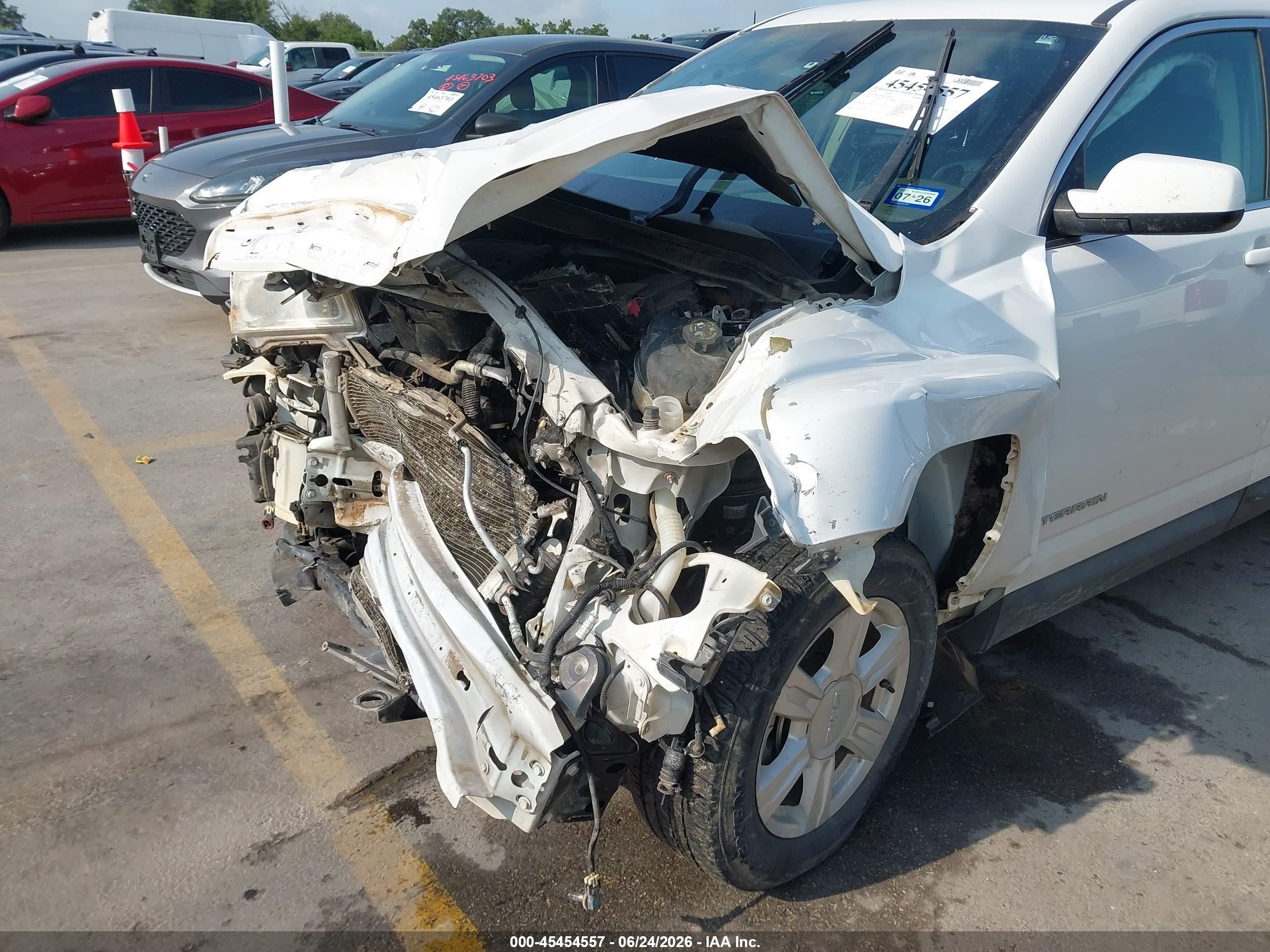 2014 Gmc Terrain Sle-2 White vin: 2GKALREK4E6262035