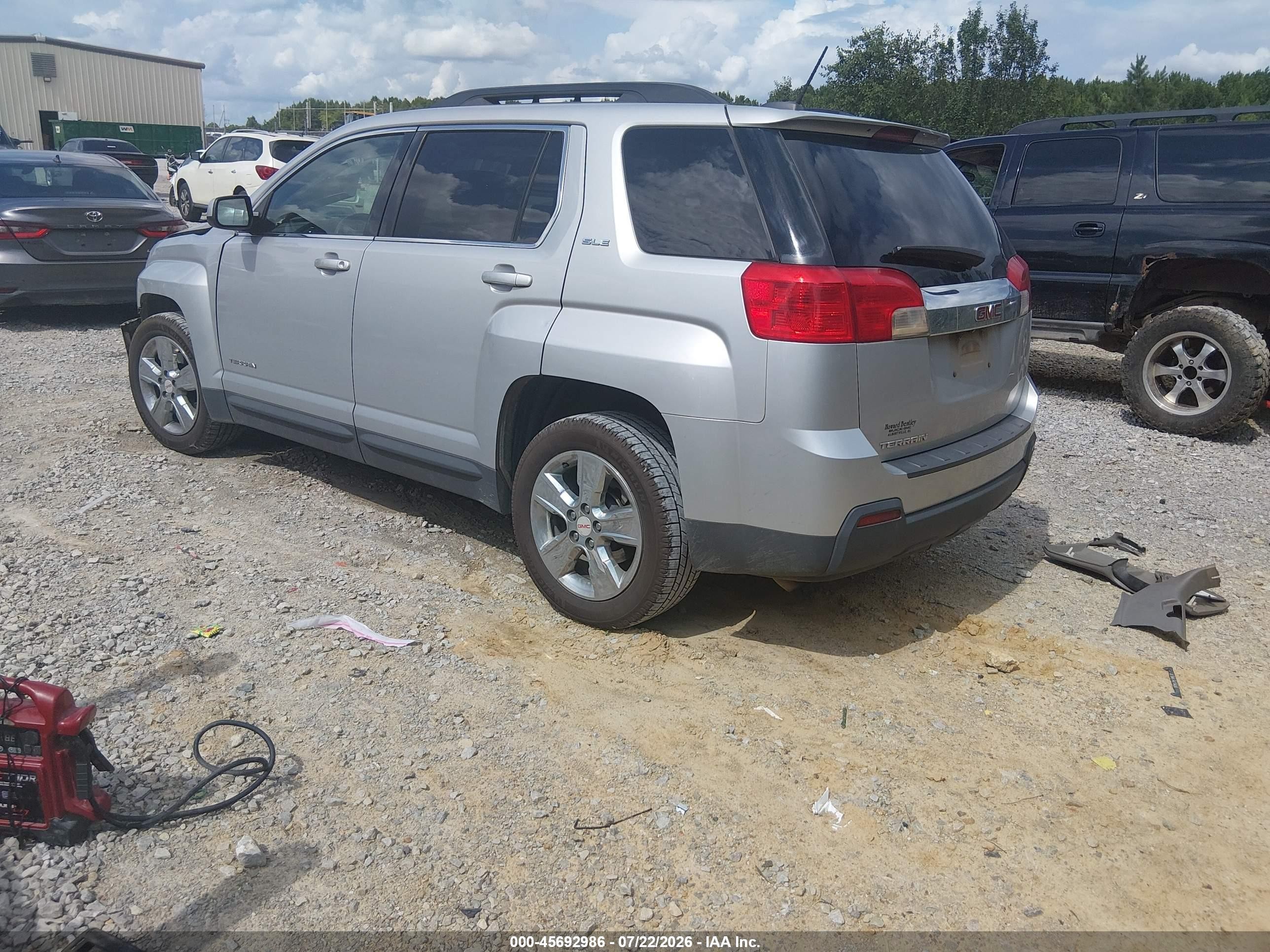 2015 Gmc Terrain Sle-2 Silver vin: 2GKALREK4F6364470