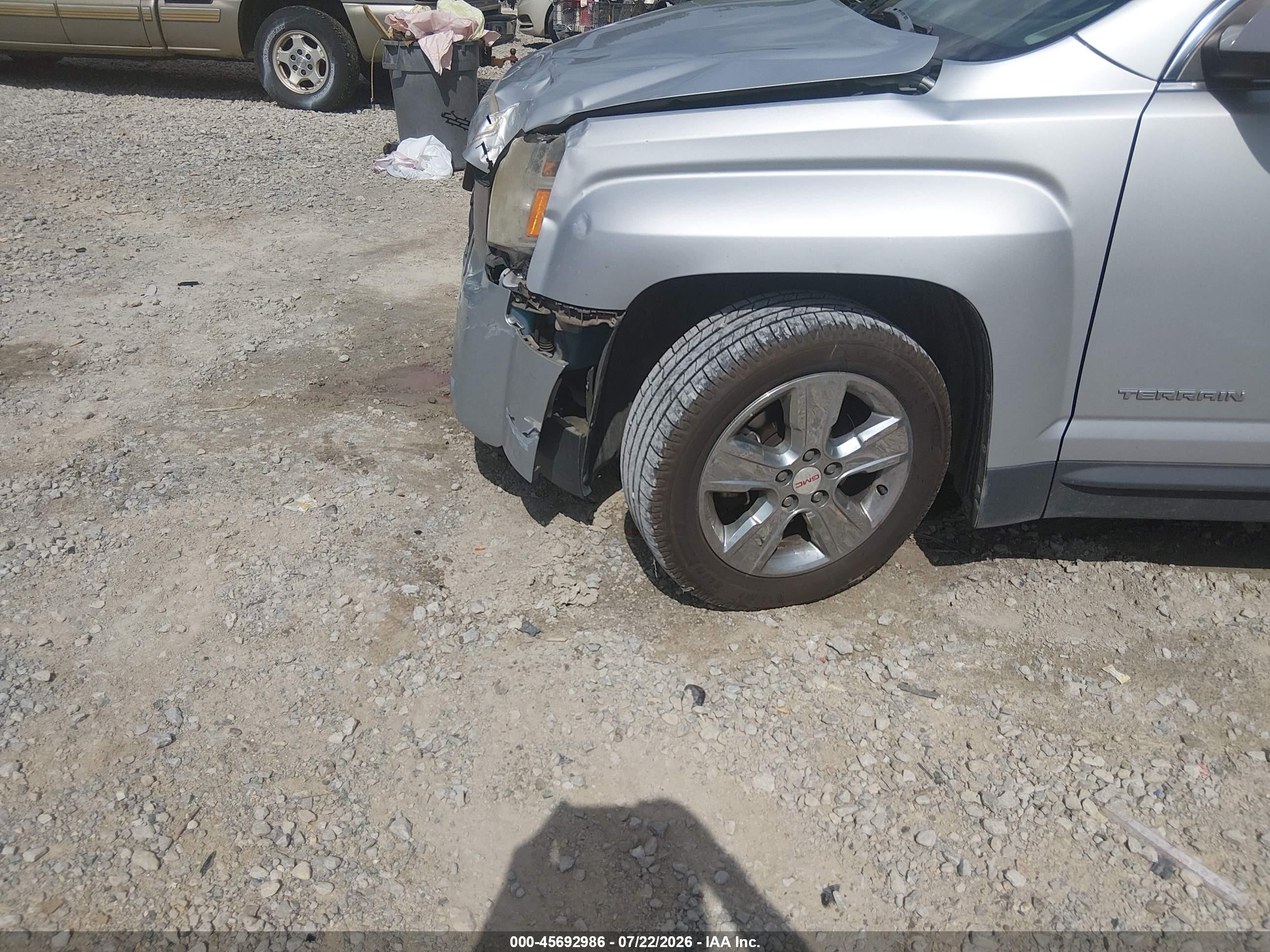 2015 Gmc Terrain Sle-2 Silver vin: 2GKALREK4F6364470