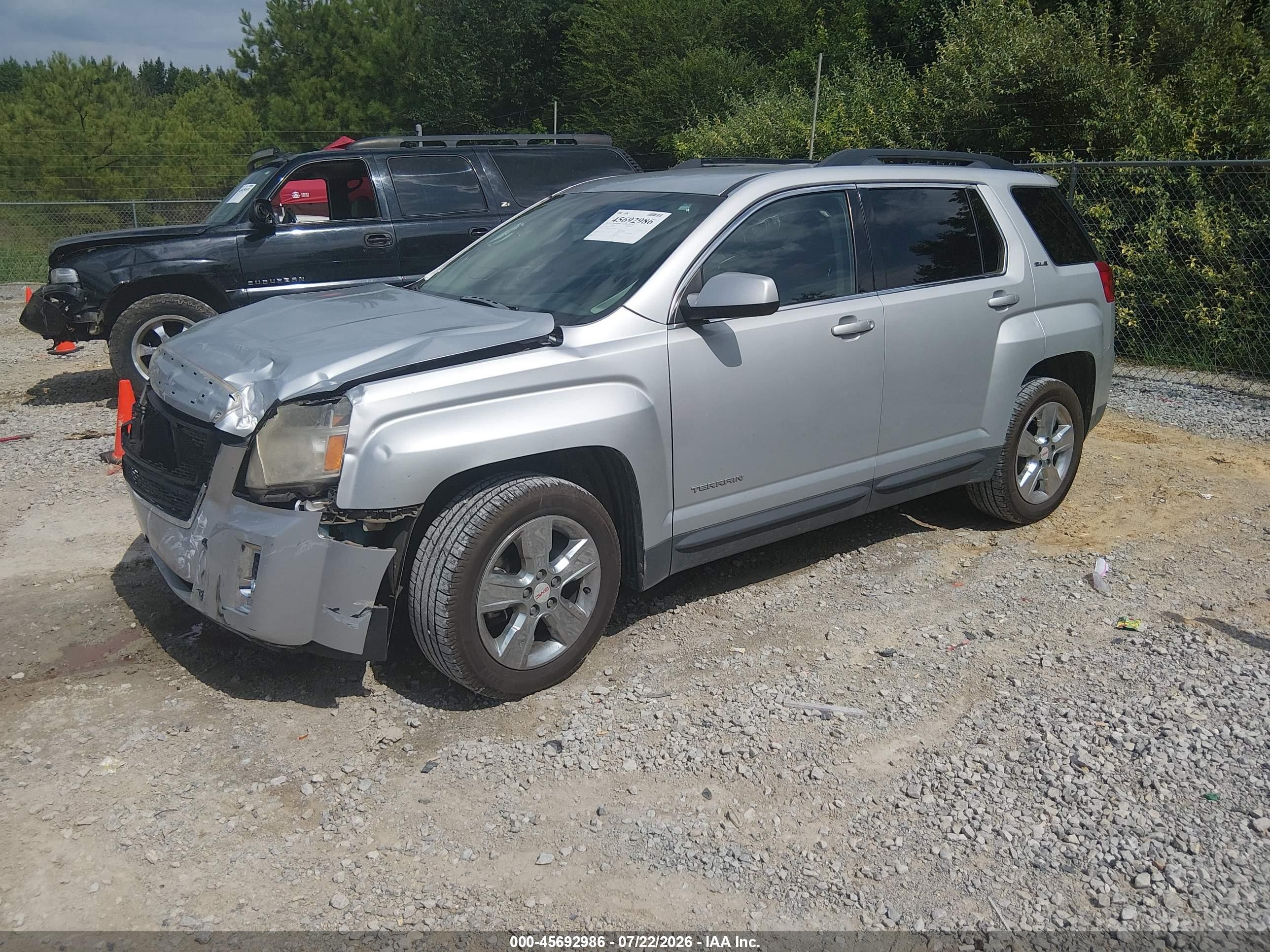 2015 Gmc Terrain Sle-2 Silver vin: 2GKALREK4F6364470
