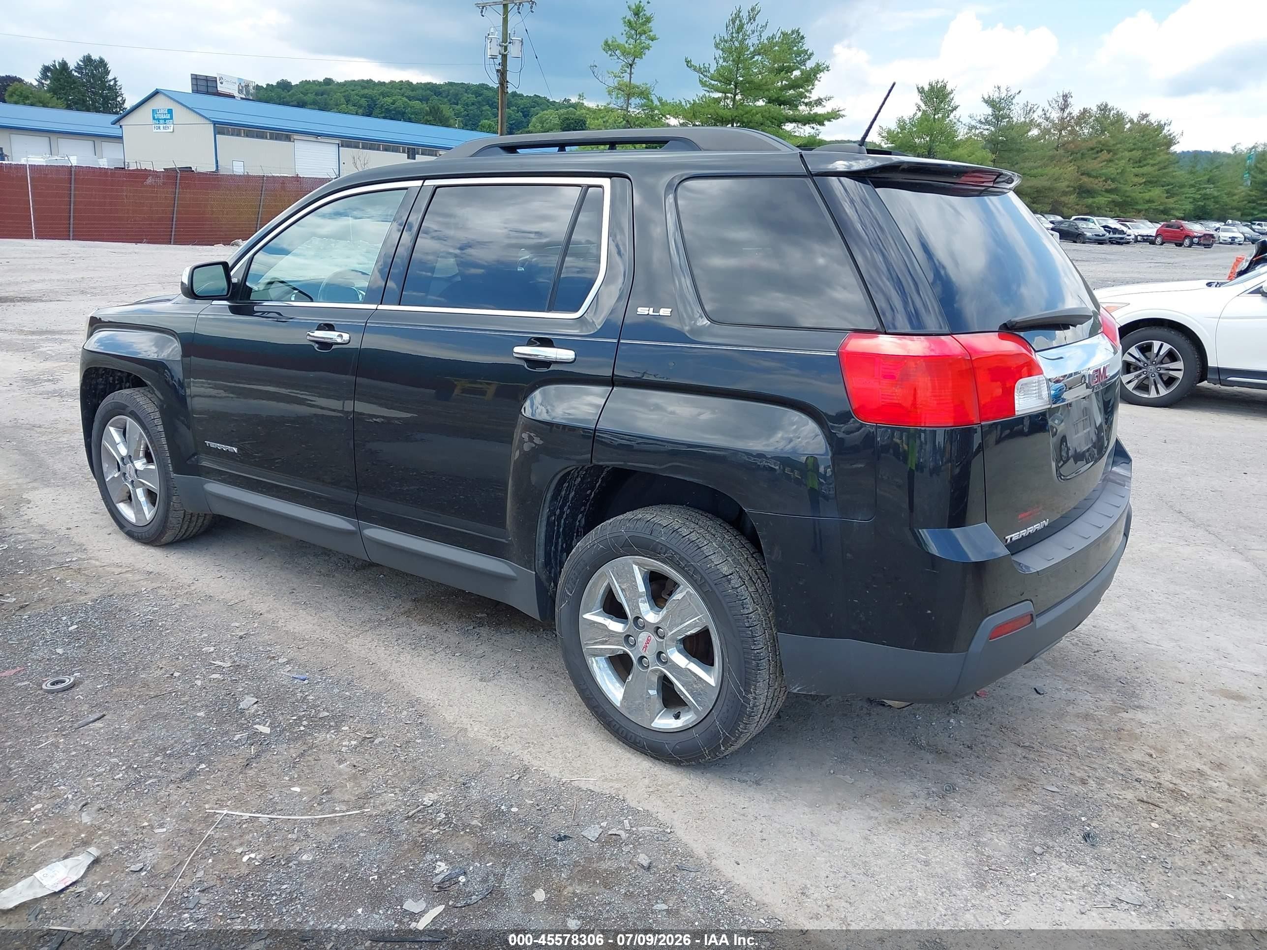 2015 Gmc Terrain Sle-2 Black vin: 2GKALREK5F6196306