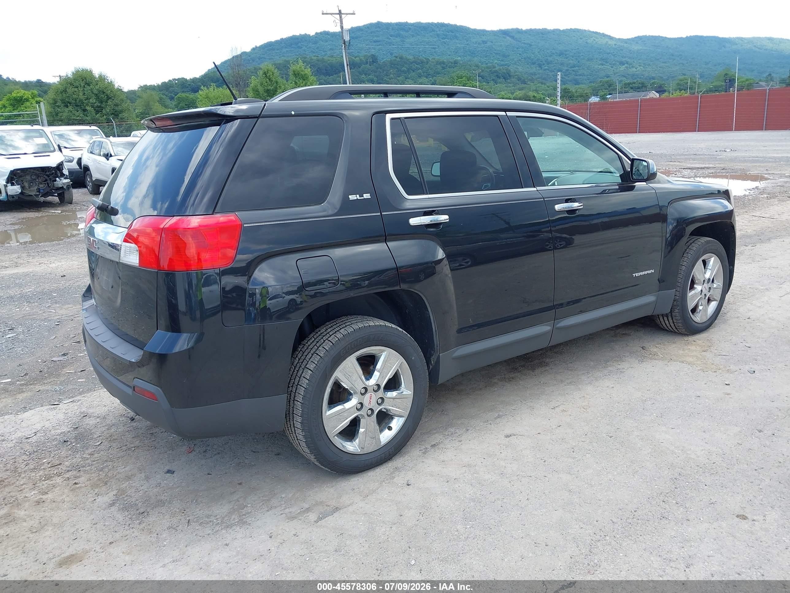 2015 Gmc Terrain Sle-2 Black vin: 2GKALREK5F6196306