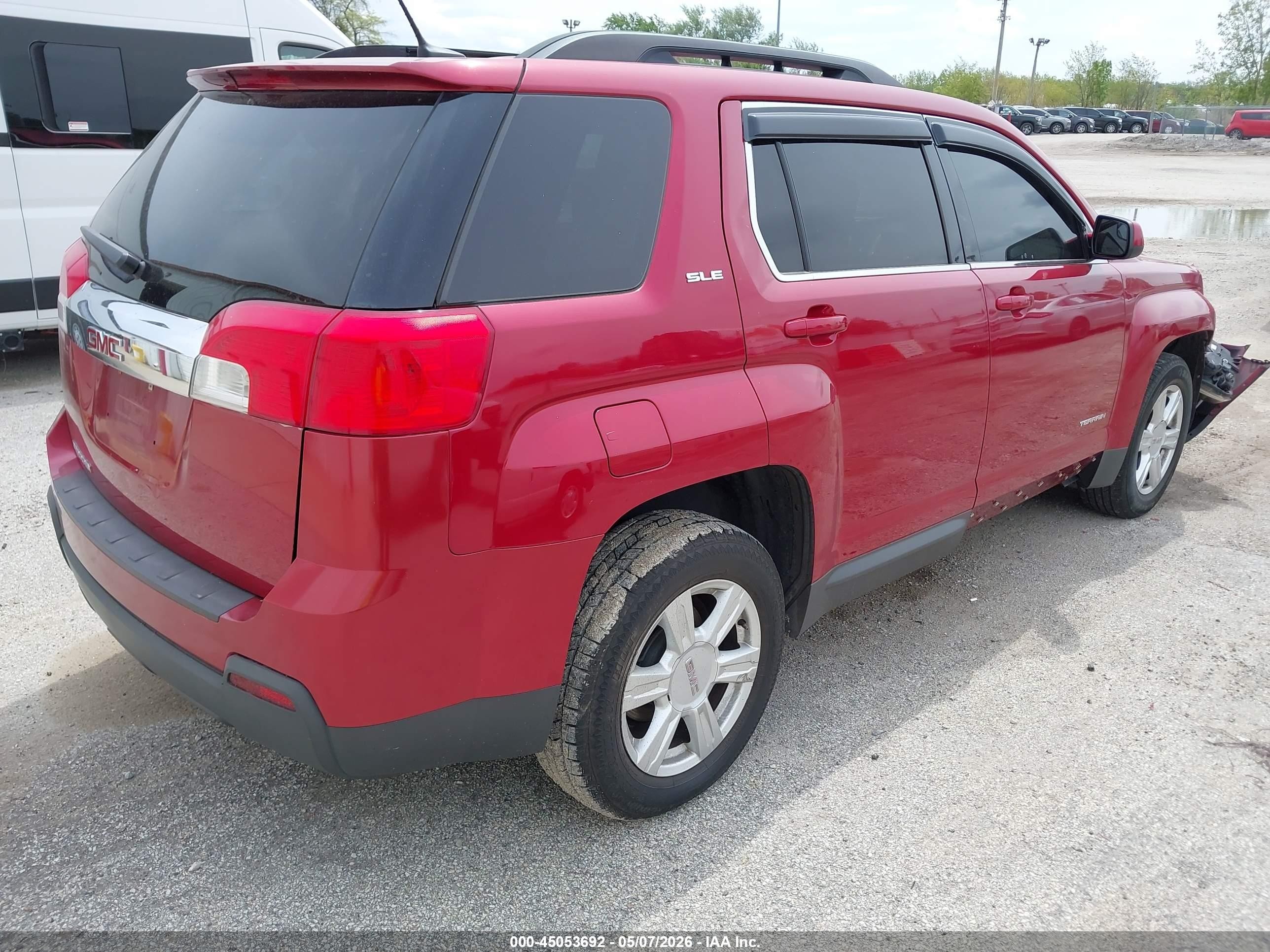 2014 Gmc Terrain Sle-2 Red vin: 2GKALREK6E6175141