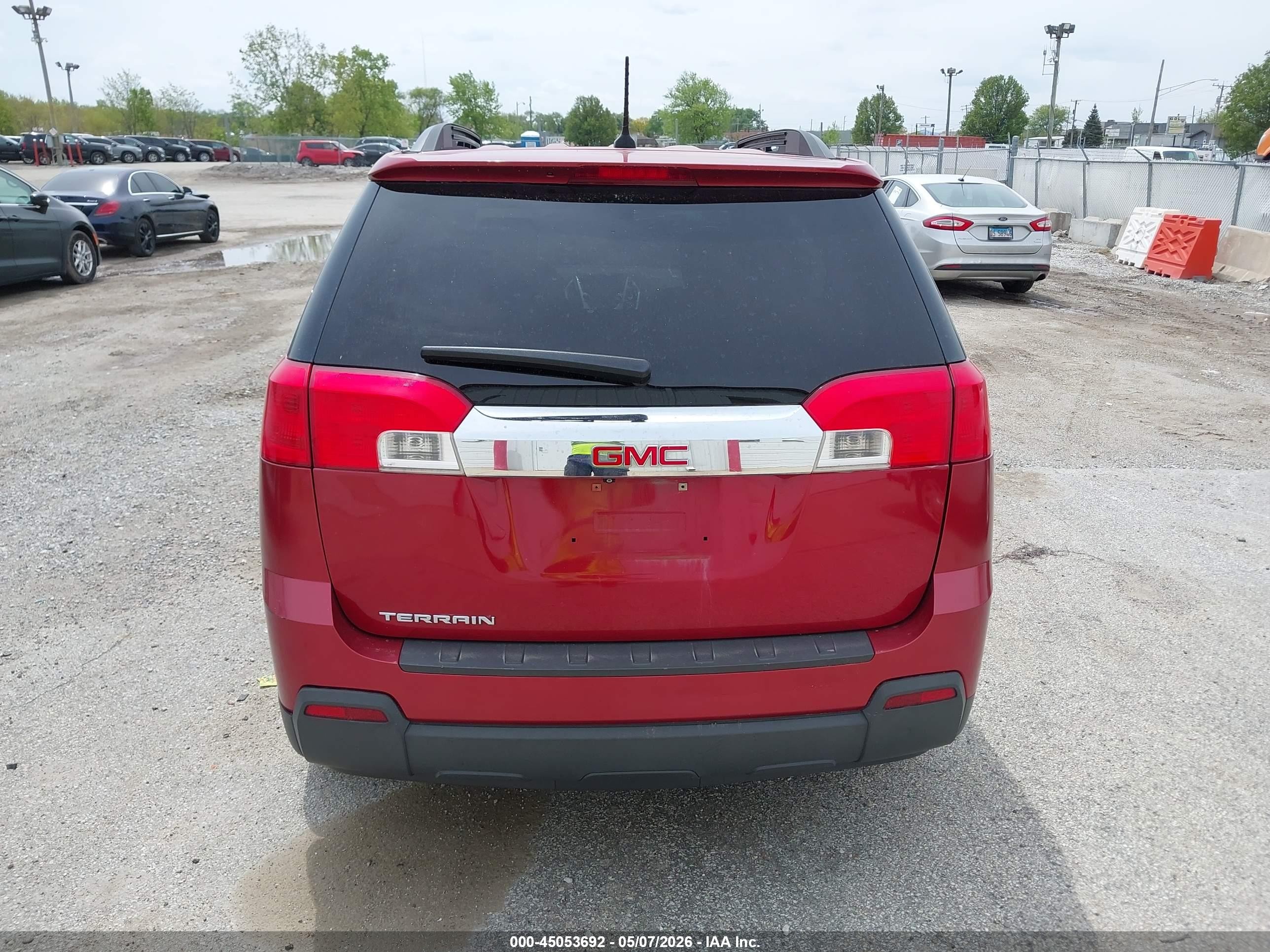 2014 Gmc Terrain Sle-2 Red vin: 2GKALREK6E6175141