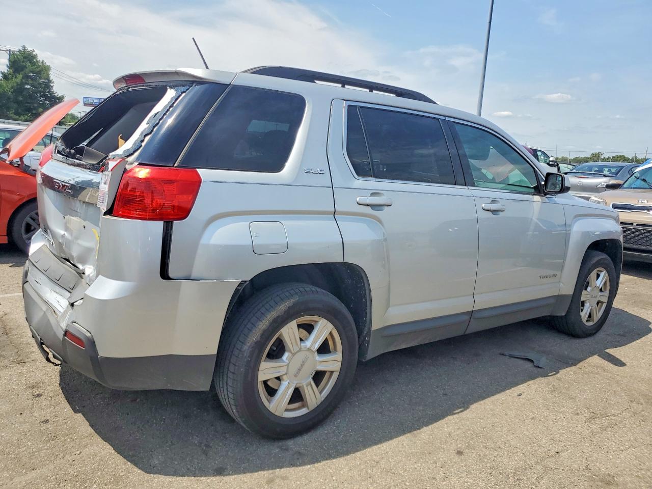 2014 Gmc Terrain Sle Silver vin: 2GKALREK6E6190545