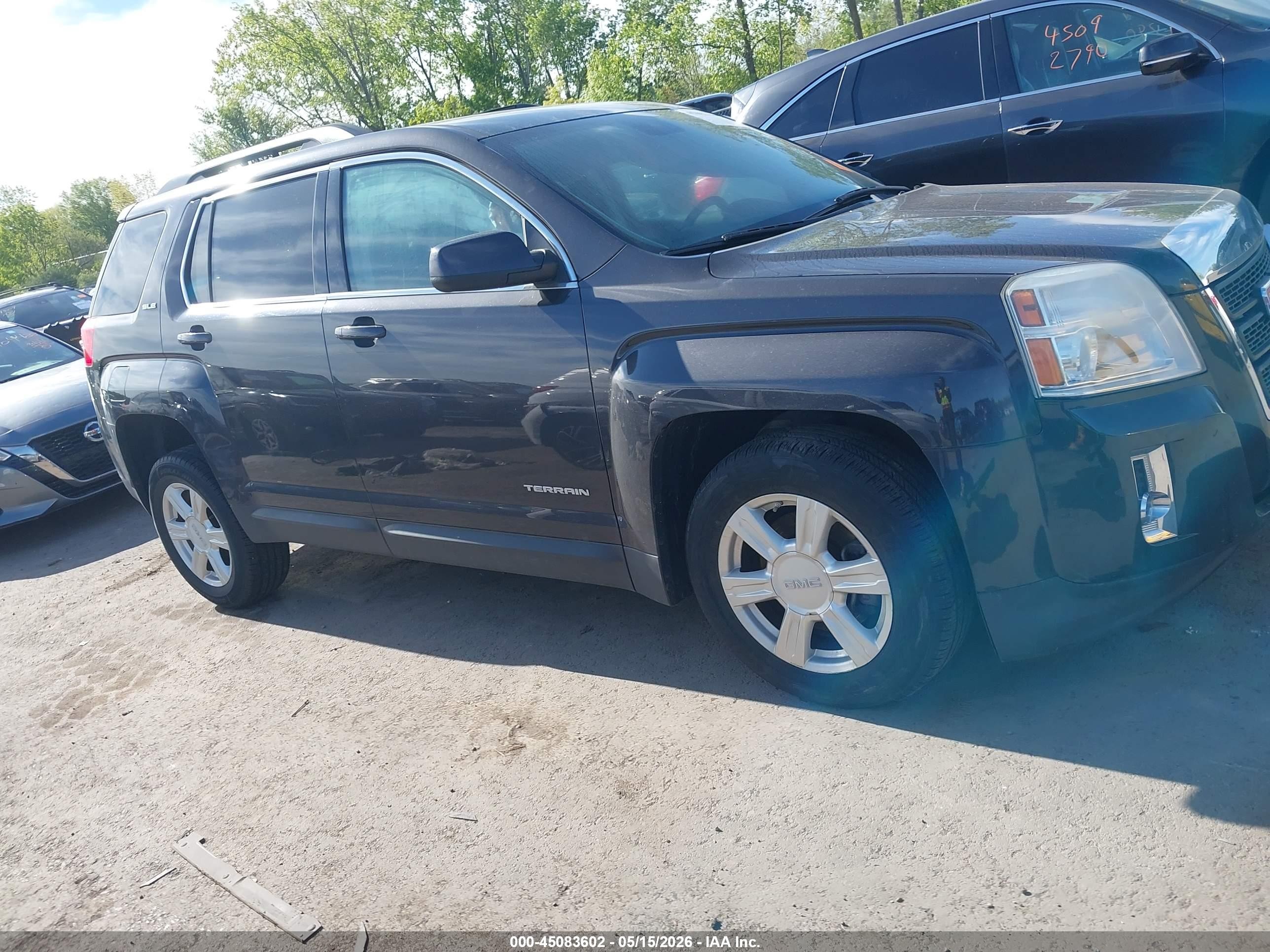 2015 Gmc Terrain Sle-2 Gray vin: 2GKALREK6F6259283
