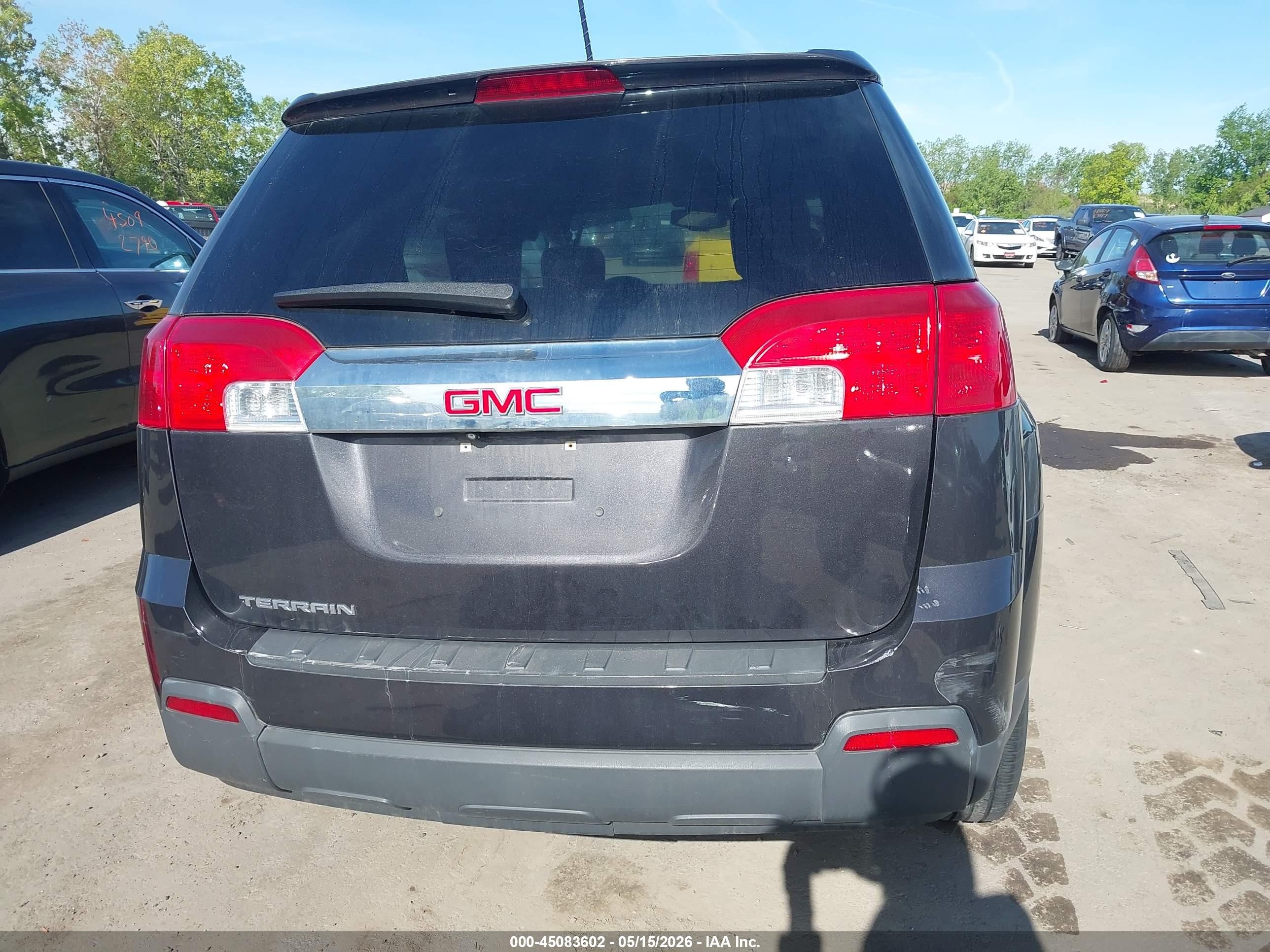 2015 Gmc Terrain Sle-2 Gray vin: 2GKALREK6F6259283