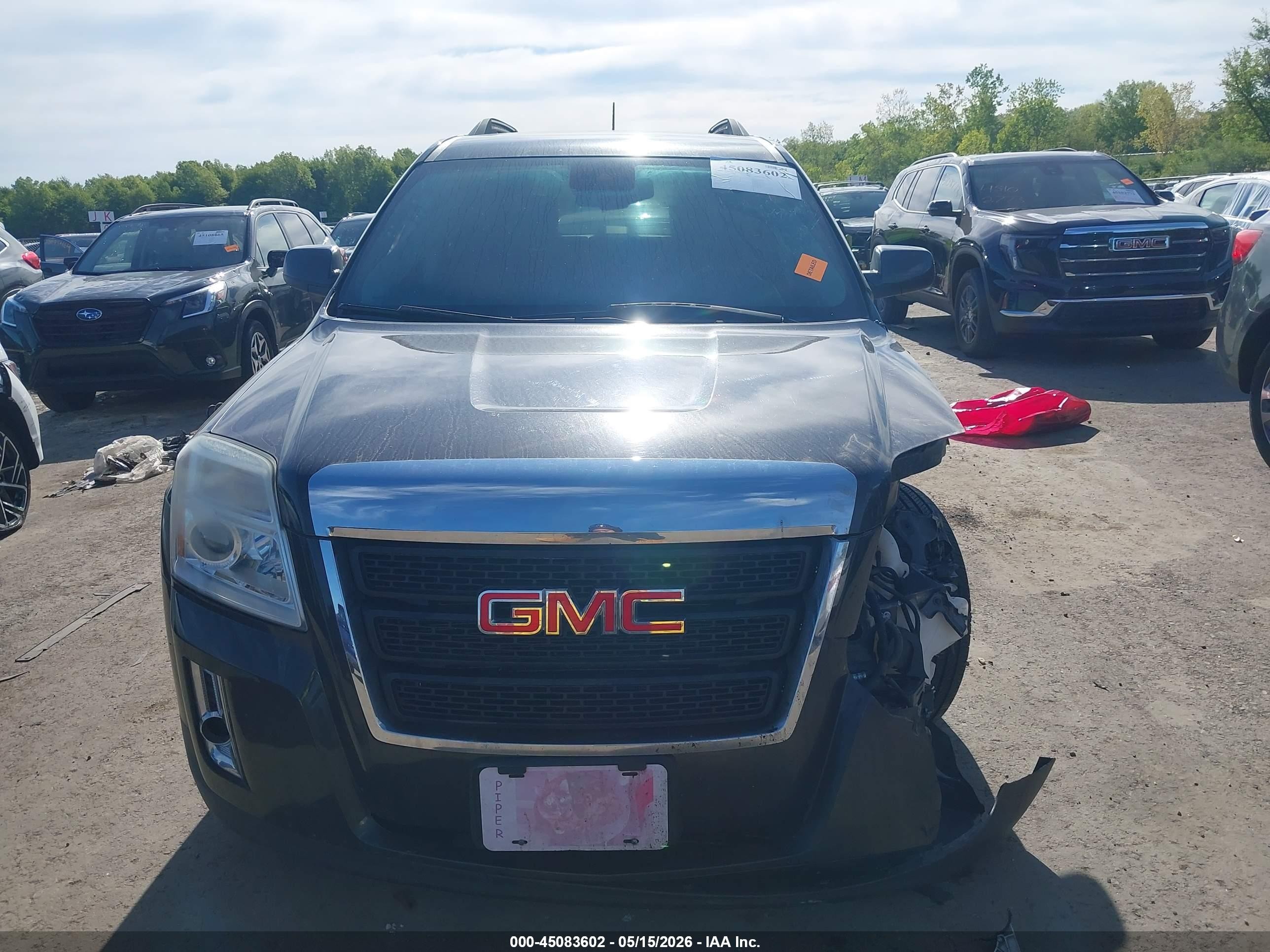 2015 Gmc Terrain Sle-2 Gray vin: 2GKALREK6F6259283
