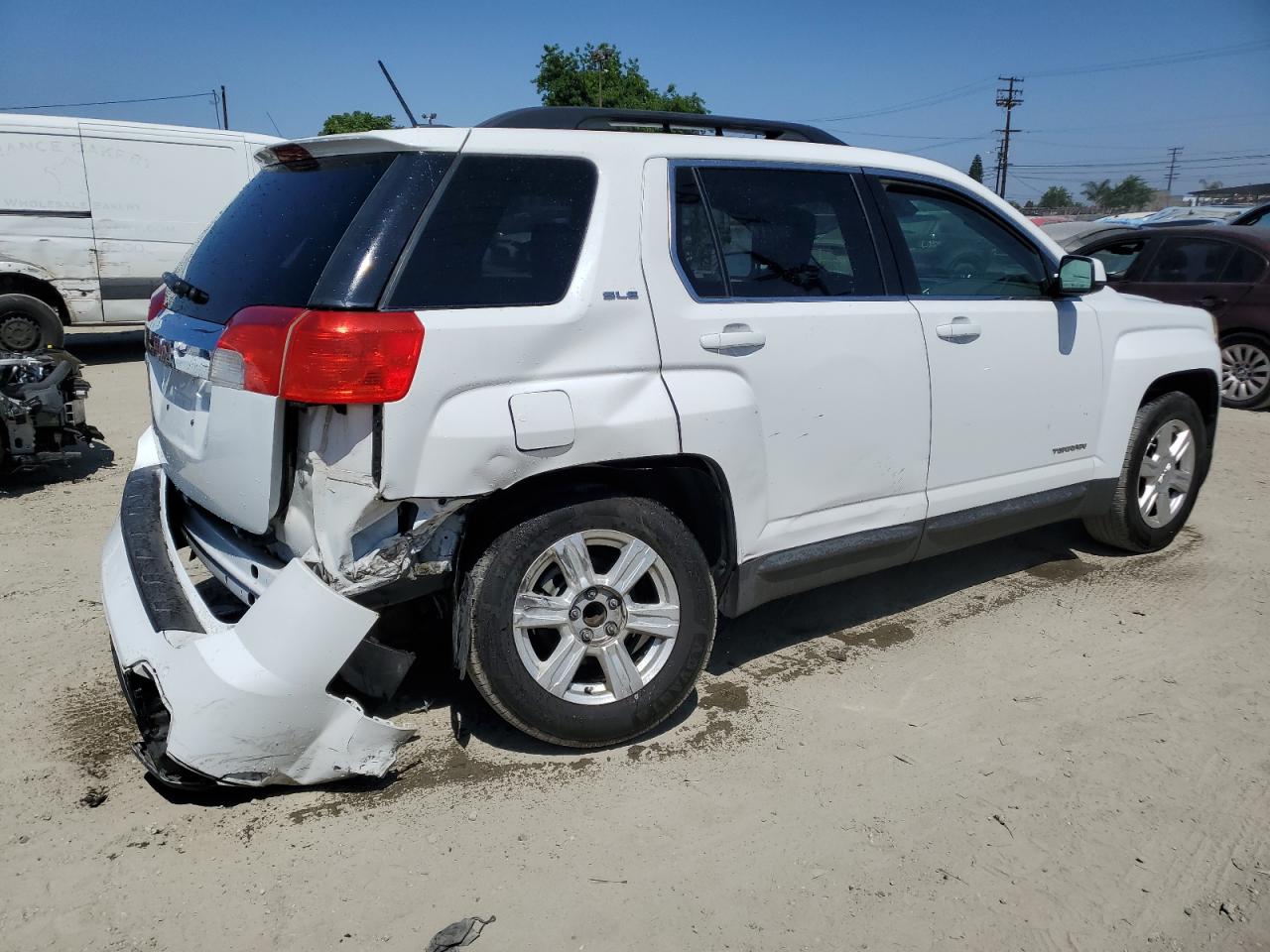 2015 Gmc Terrain Sle Белый vin: 2GKALREK7F6170161