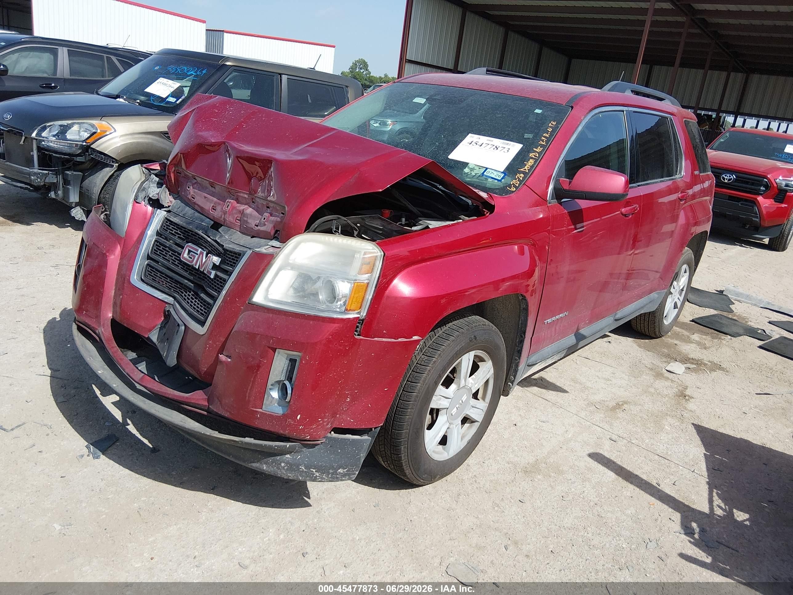2015 Gmc Terrain Sle-2 Red vin: 2GKALREK7F6365872