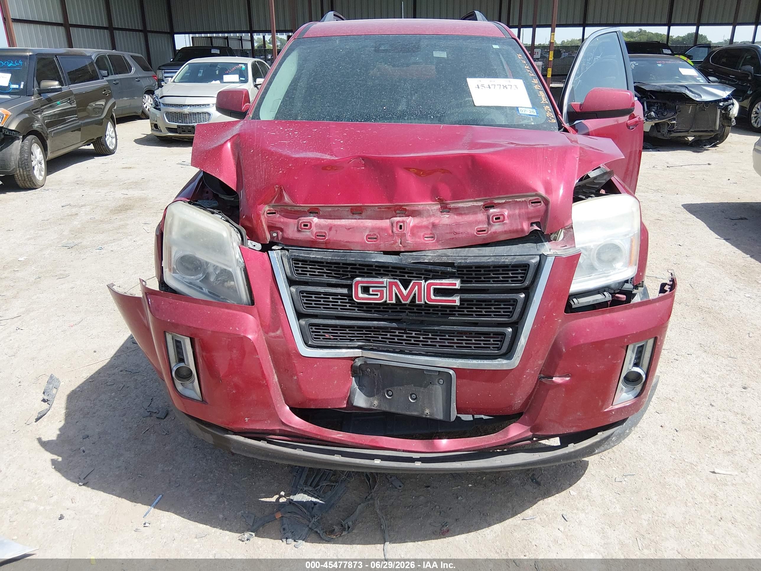 2015 Gmc Terrain Sle-2 Red vin: 2GKALREK7F6365872