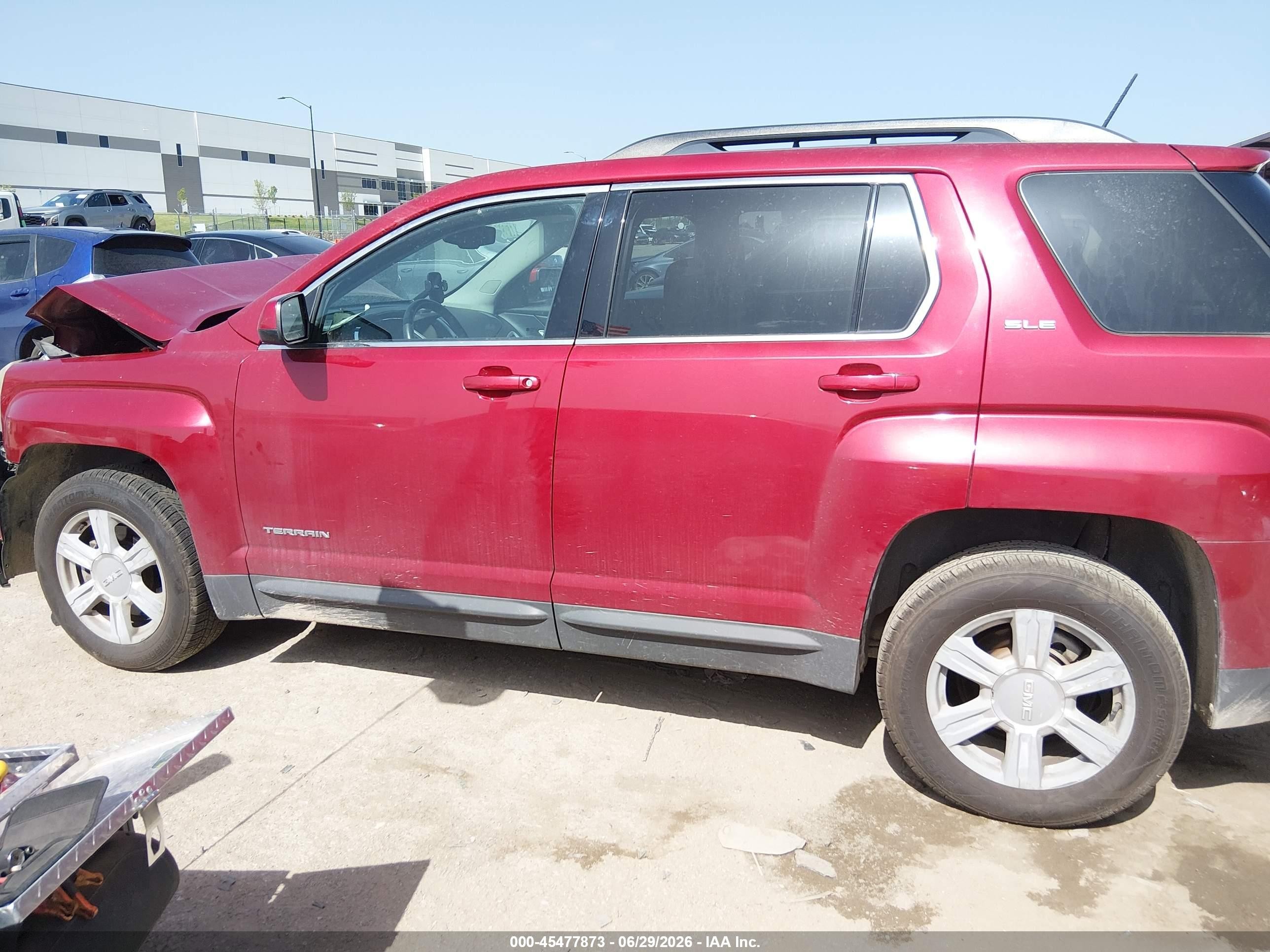 2015 Gmc Terrain Sle-2 Red vin: 2GKALREK7F6365872