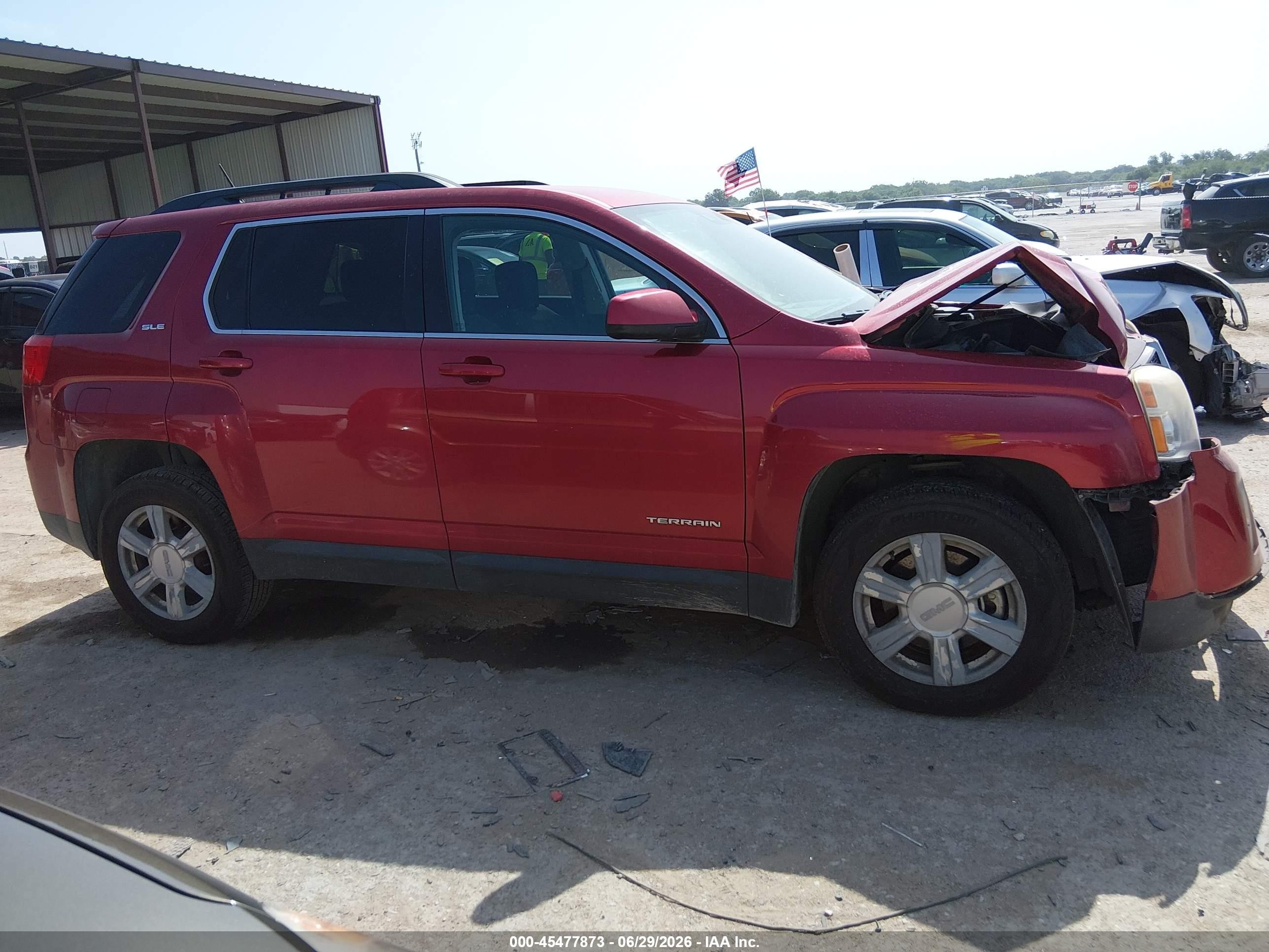 2015 Gmc Terrain Sle-2 Red vin: 2GKALREK7F6365872