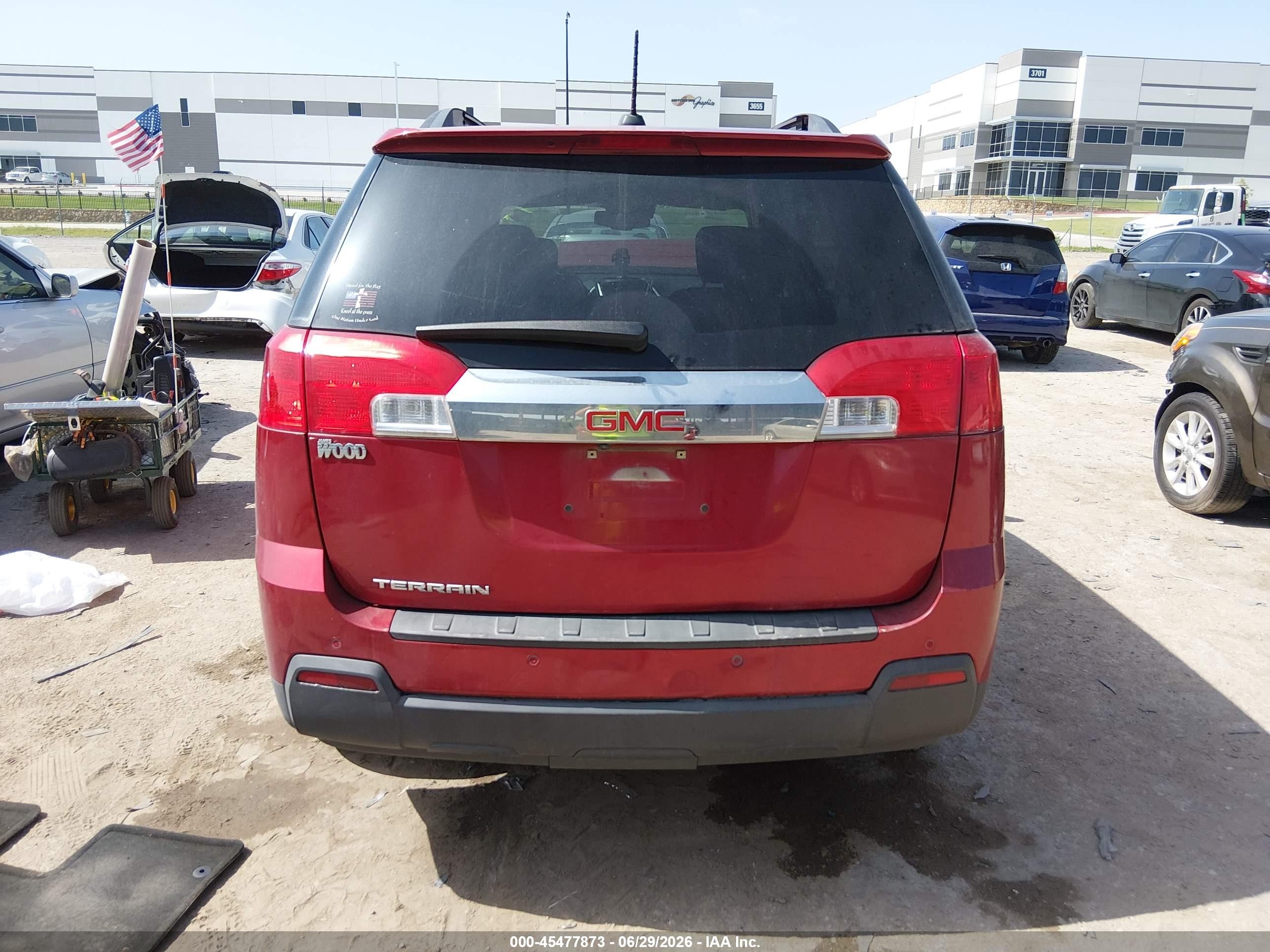 2015 Gmc Terrain Sle-2 Red vin: 2GKALREK7F6365872