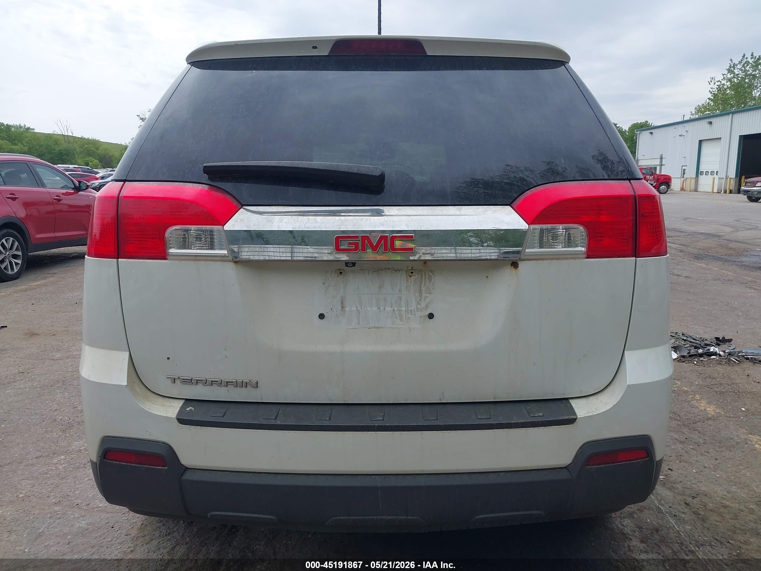 2015 Gmc Terrain Sle-2 White vin: 2GKALREK7F6406601