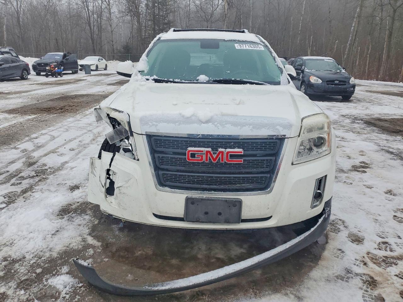 2014 Gmc Terrain Sle White vin: 2GKALREK8E6107150