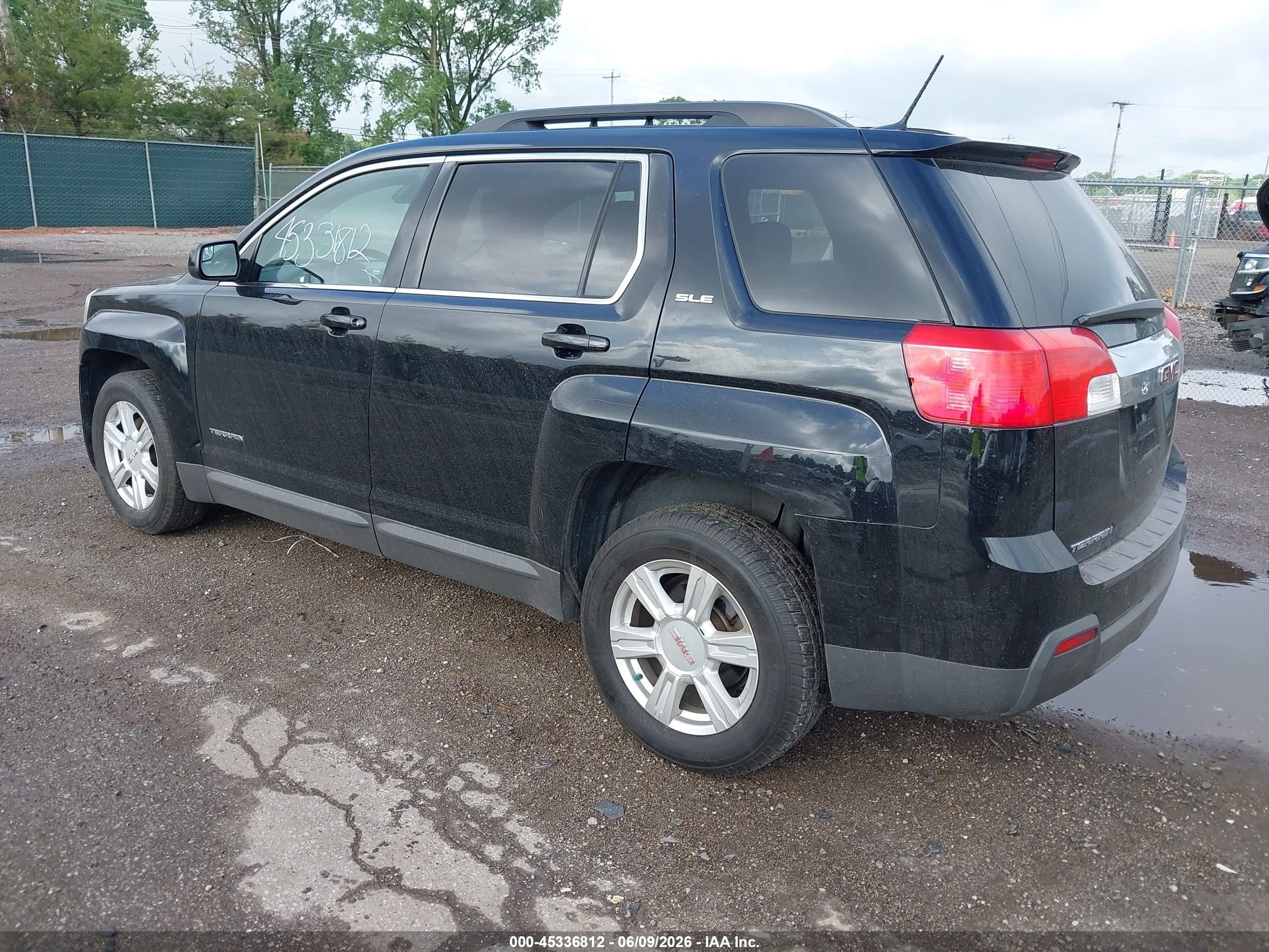2014 Gmc Terrain Sle-2 Black vin: 2GKALREK8E6324407