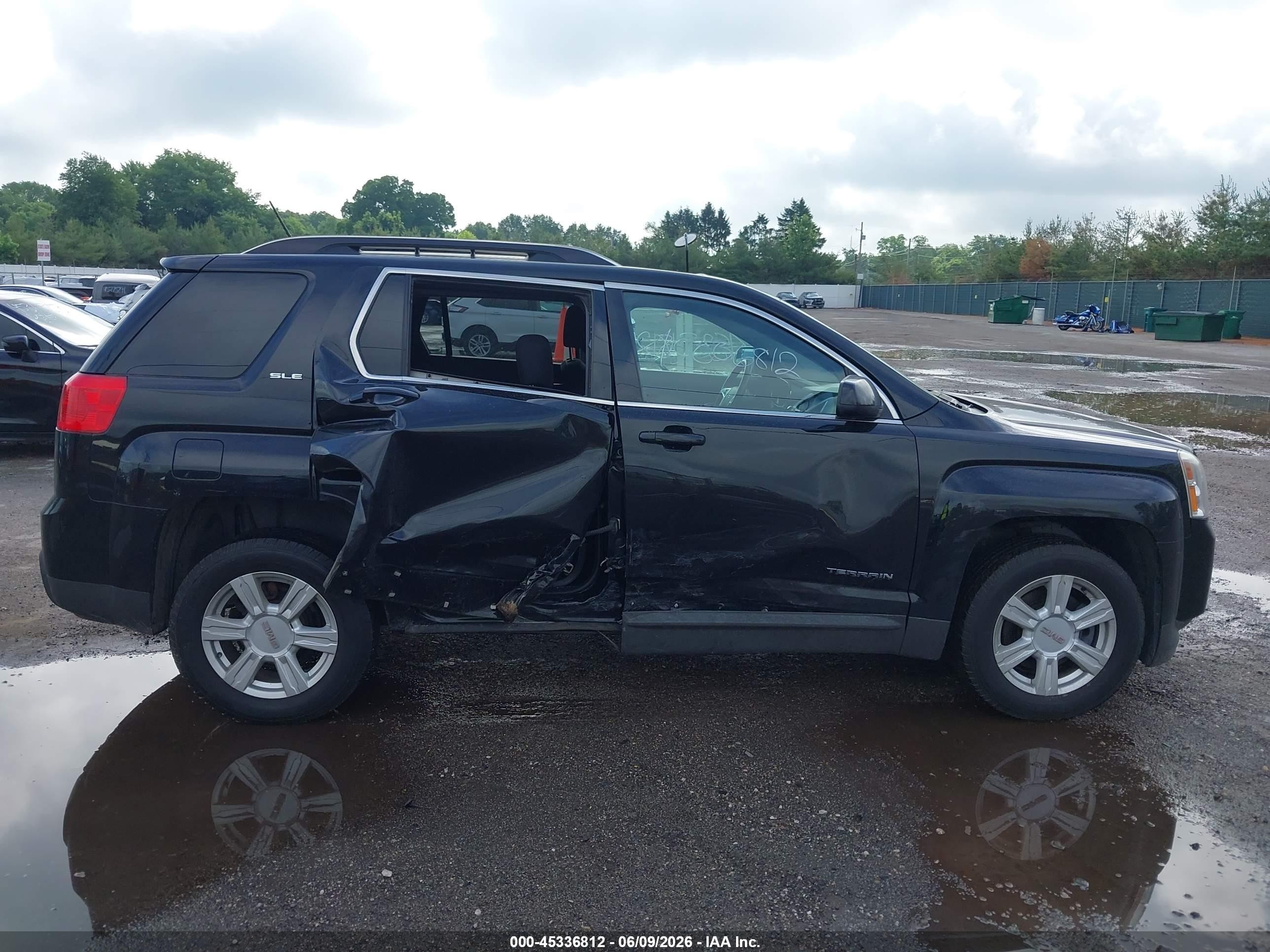2014 Gmc Terrain Sle-2 Black vin: 2GKALREK8E6324407