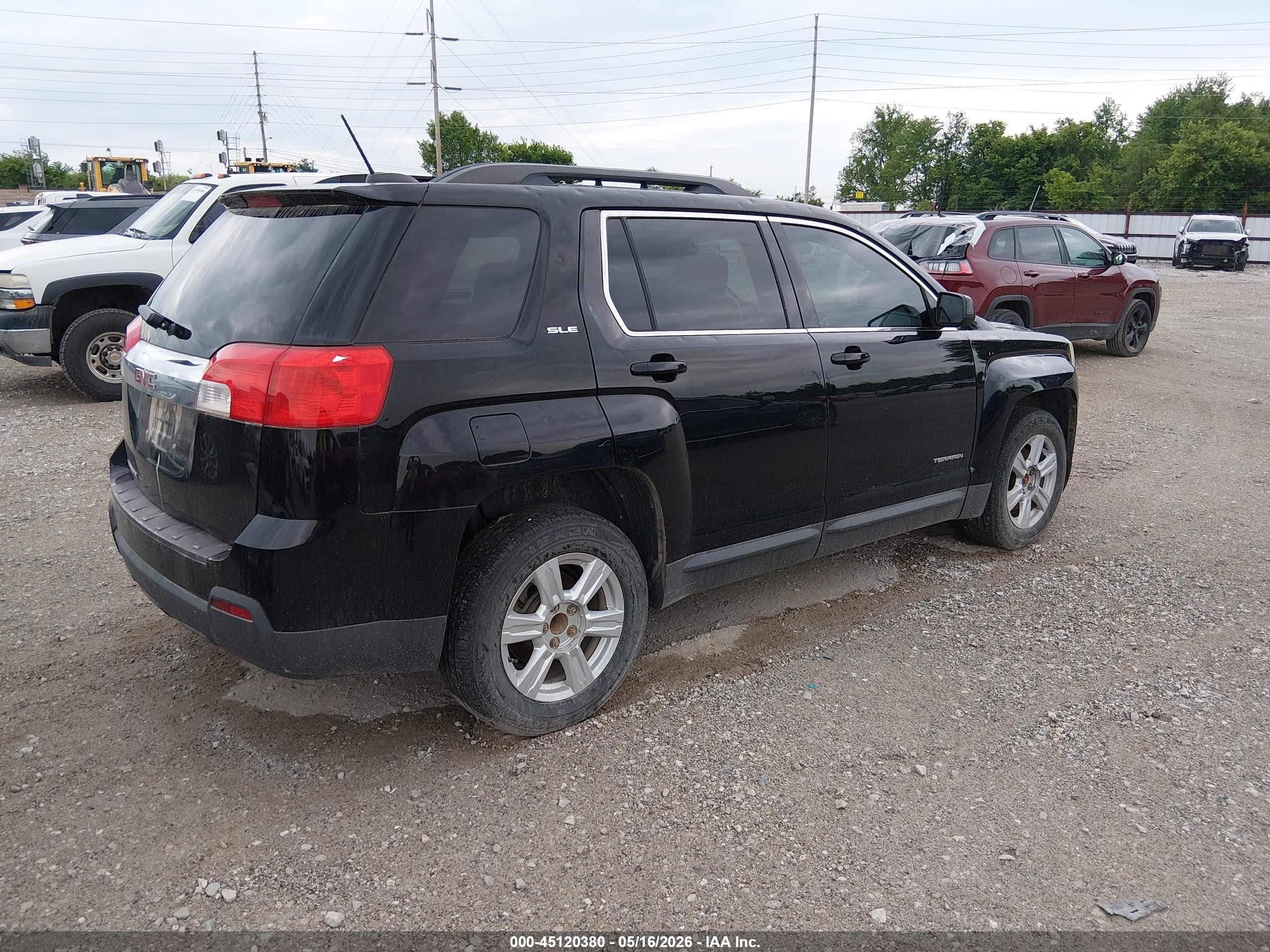 2015 Gmc Terrain Sle-2 Black vin: 2GKALREK8F6241951