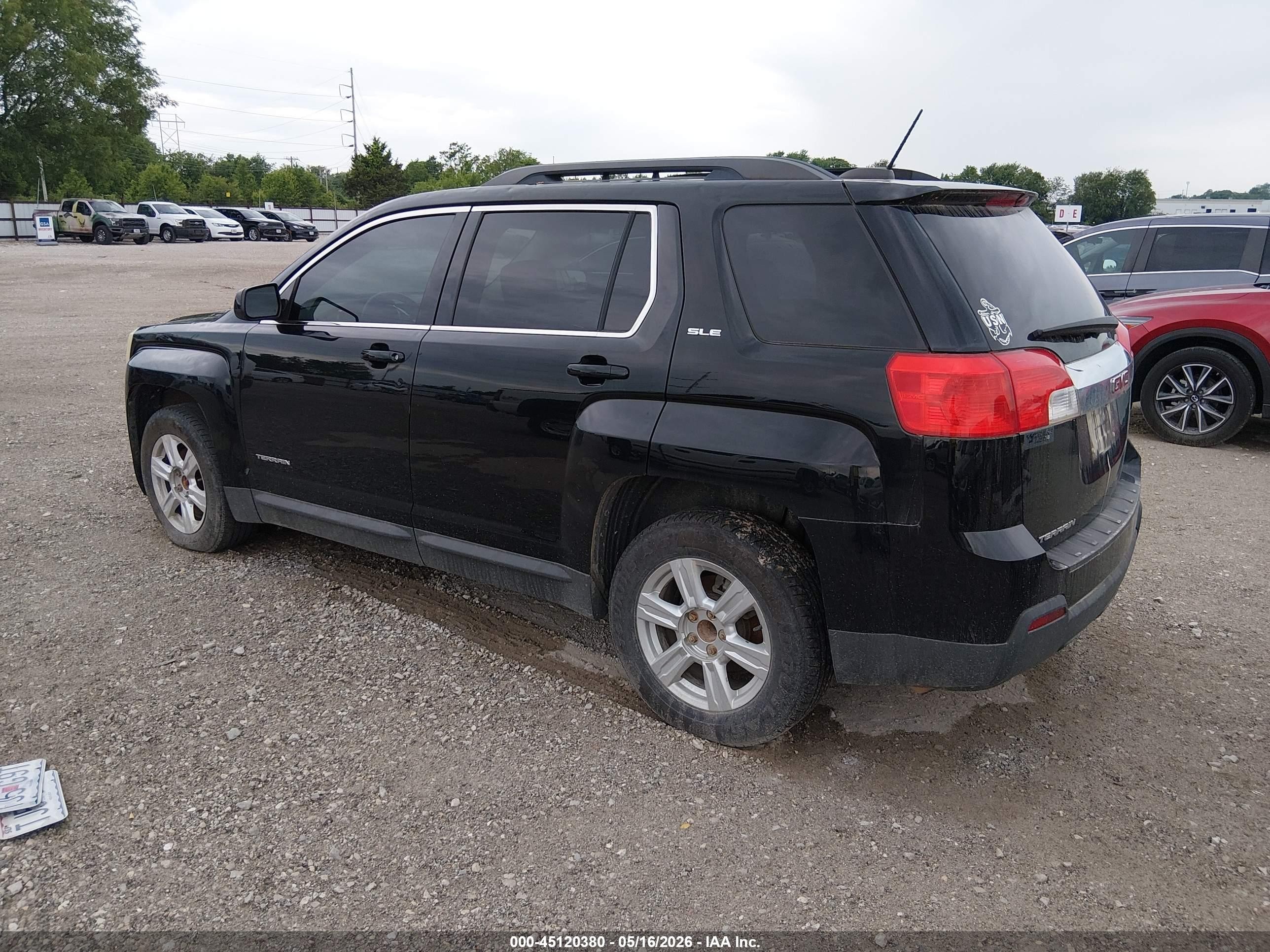 2015 Gmc Terrain Sle-2 Black vin: 2GKALREK8F6241951