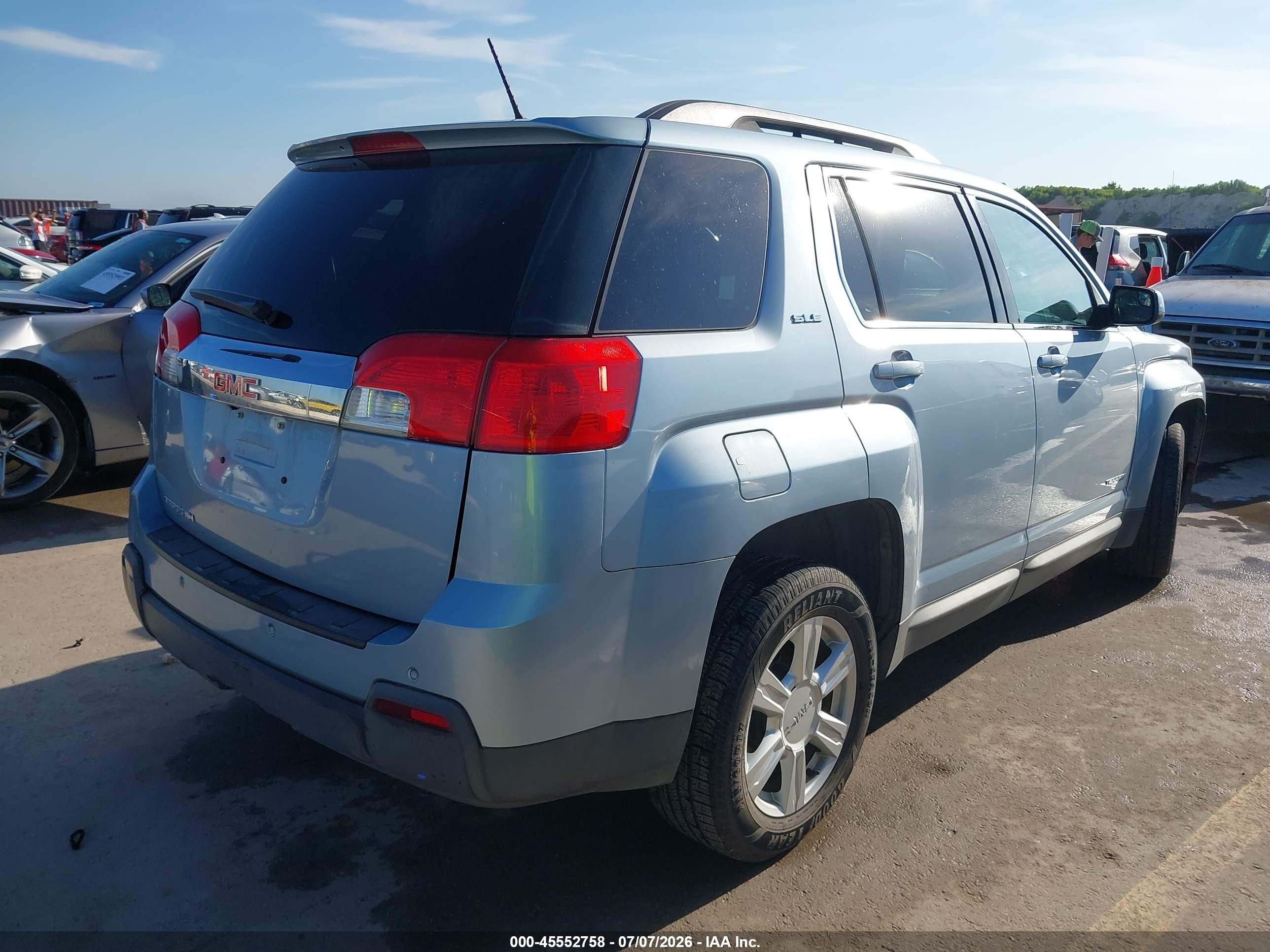 2014 Gmc Terrain Sle-2 Light Blue vin: 2GKALREK9E6129433