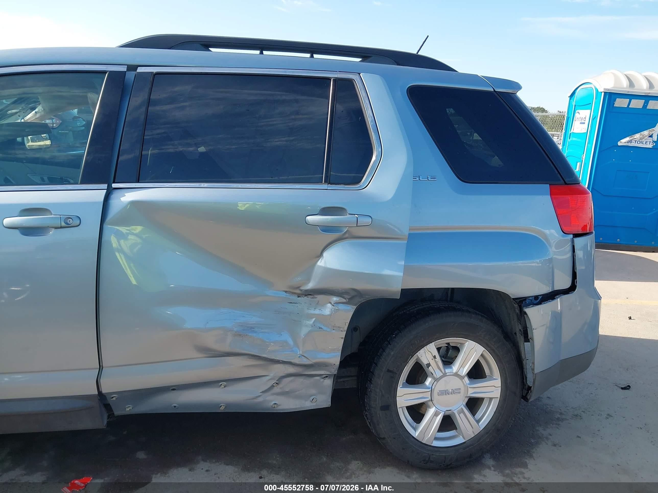 2014 Gmc Terrain Sle-2 Light Blue vin: 2GKALREK9E6129433
