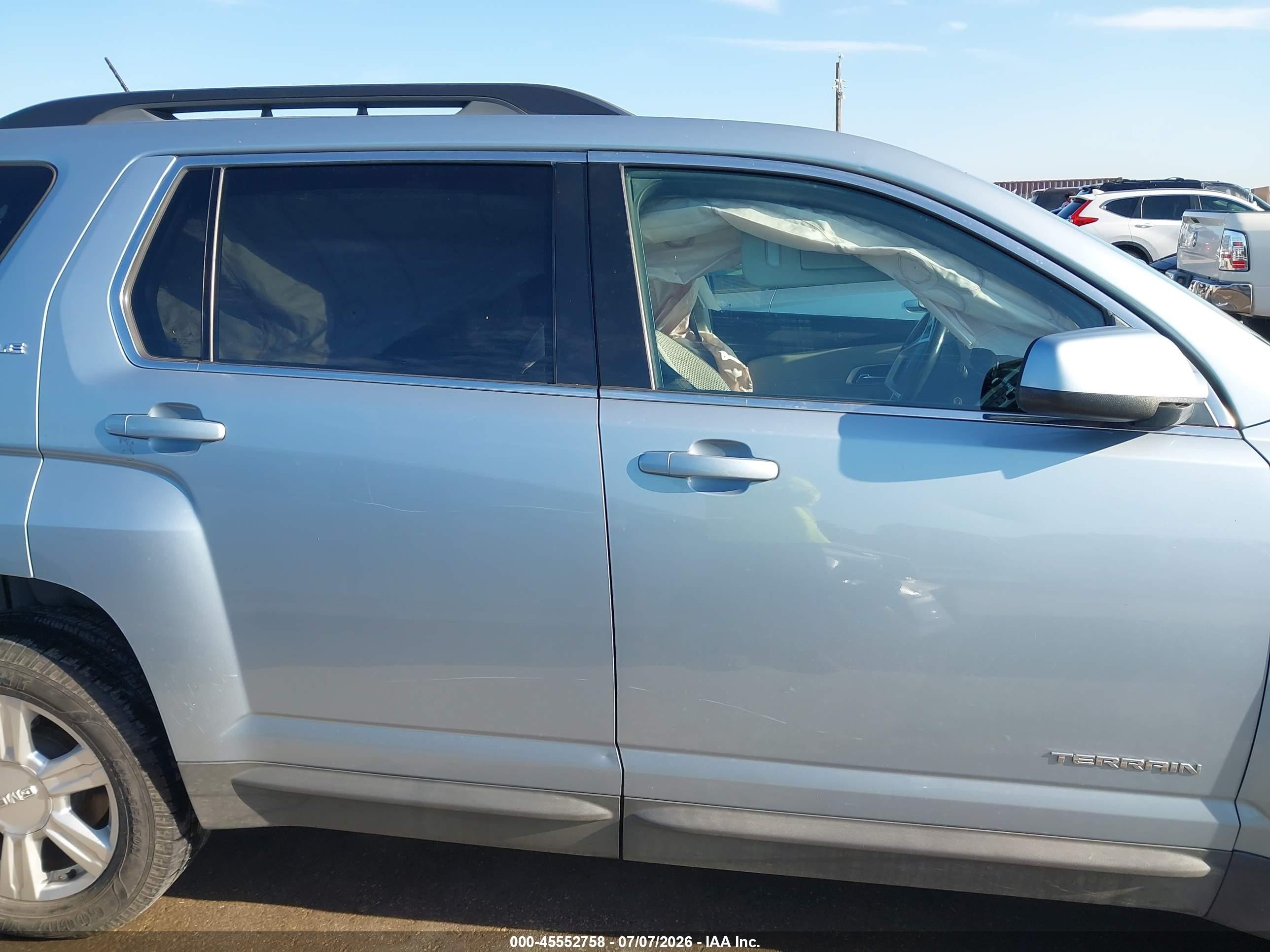 2014 Gmc Terrain Sle-2 Light Blue vin: 2GKALREK9E6129433