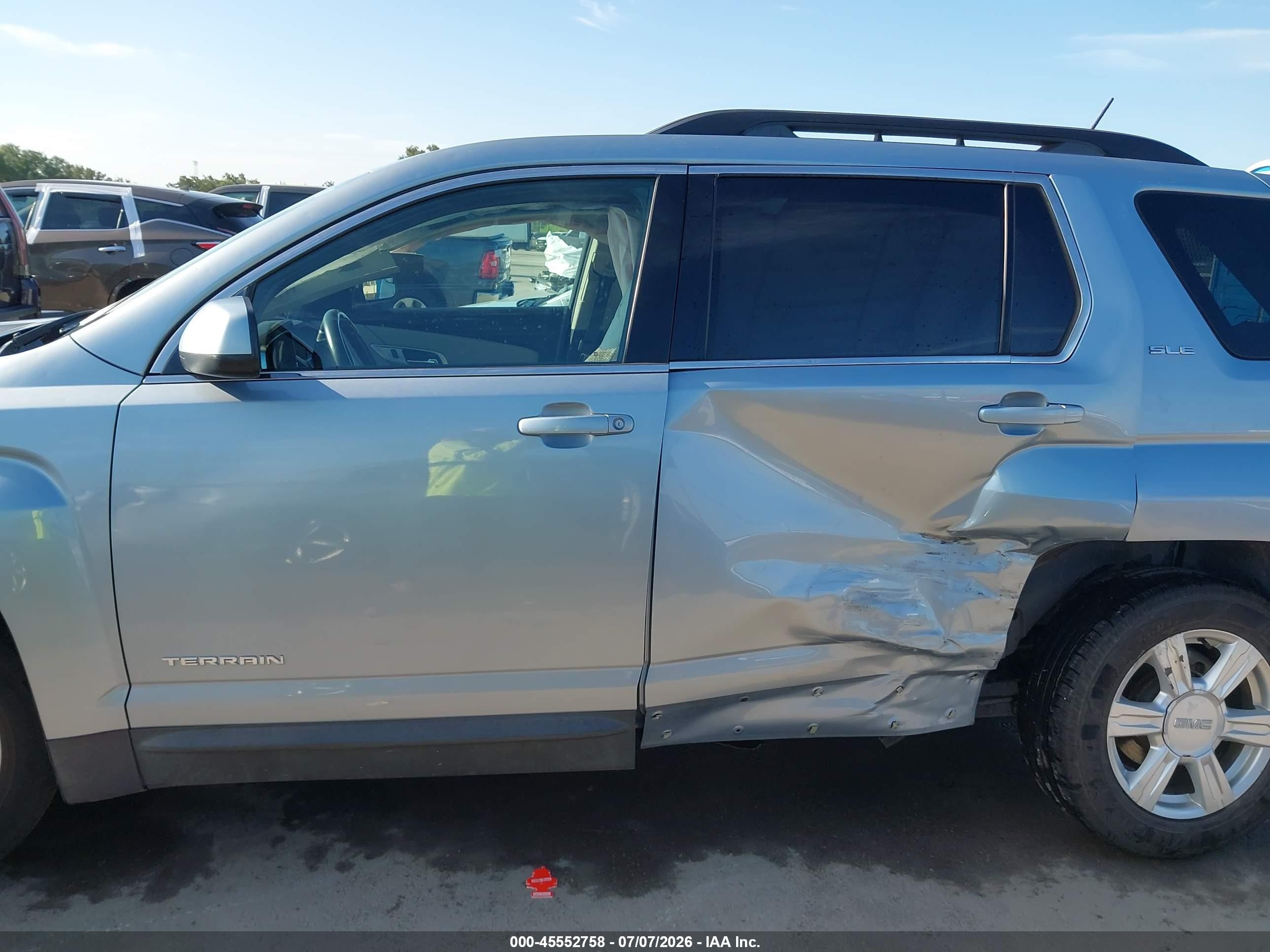 2014 Gmc Terrain Sle-2 Light Blue vin: 2GKALREK9E6129433
