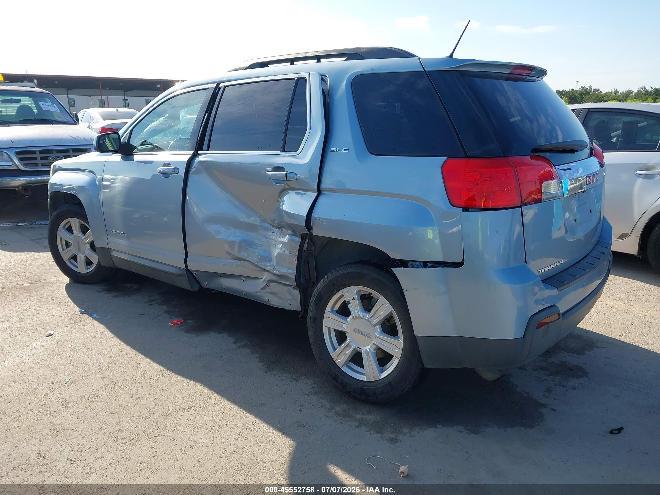 2014 Gmc Terrain Sle-2 Light Blue vin: 2GKALREK9E6129433