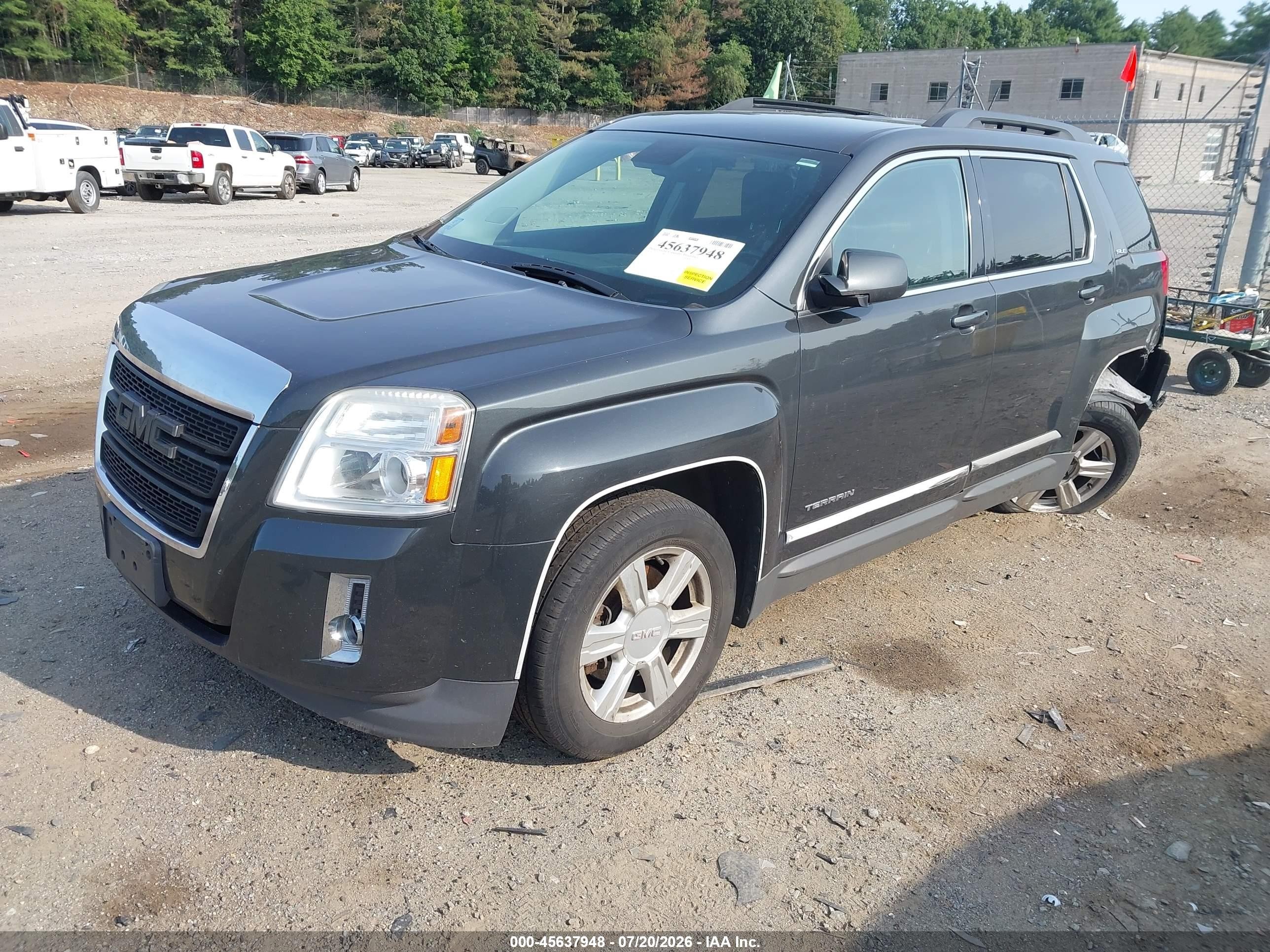 2014 Gmc Terrain Sle-2 Gray vin: 2GKALREK9E6143767