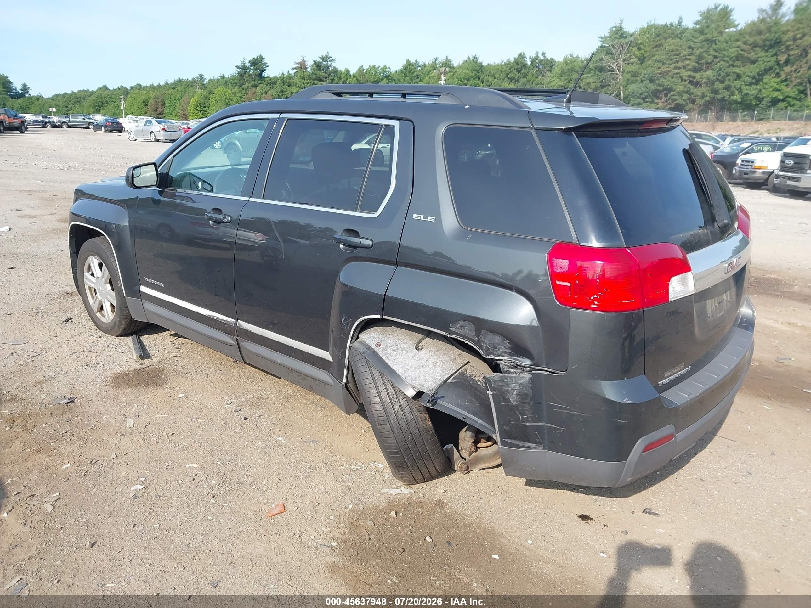 2014 Gmc Terrain Sle-2 Gray vin: 2GKALREK9E6143767