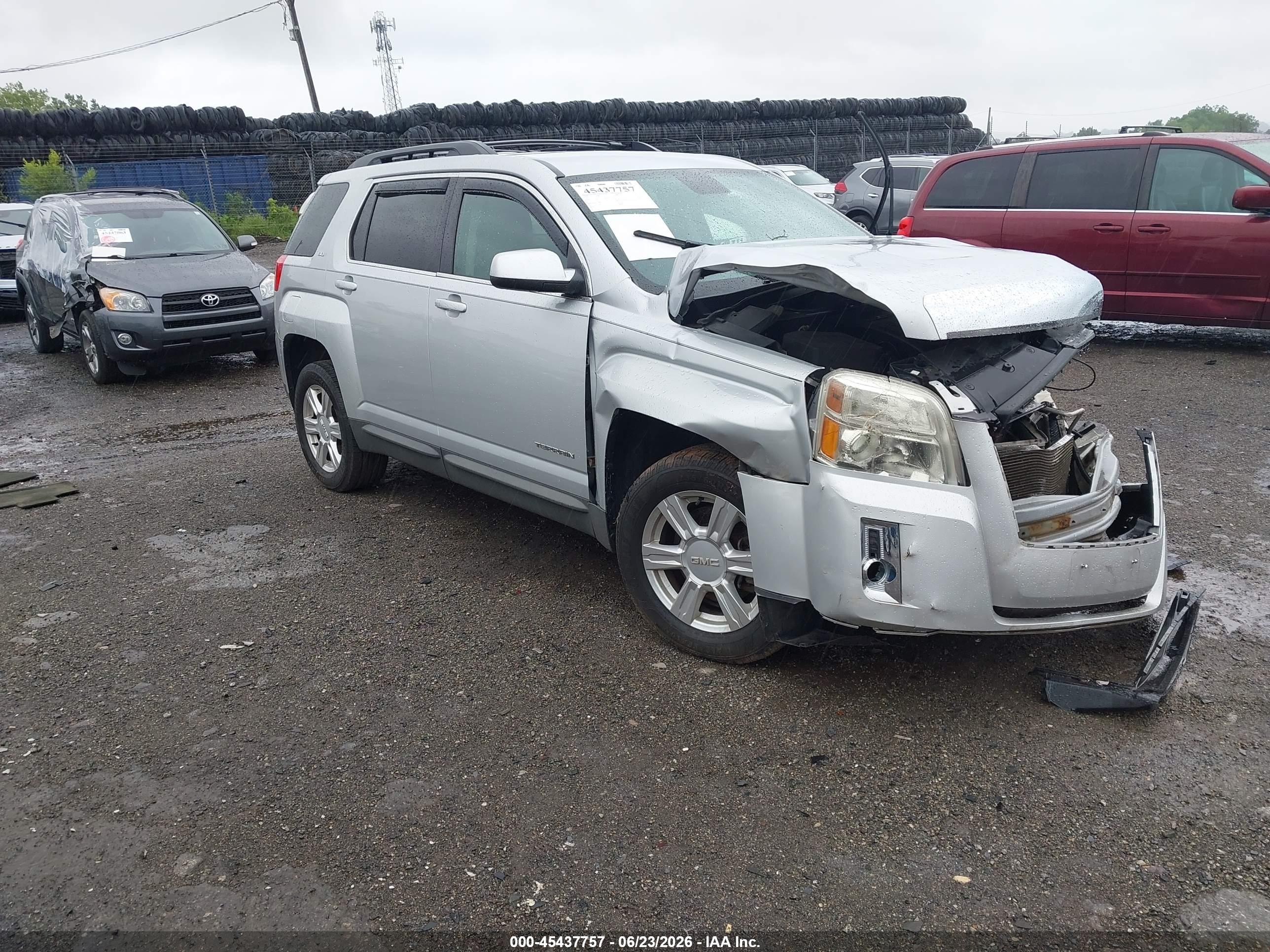2014 Gmc Terrain Sle-2 Silver vin: 2GKALREK9E6201991
