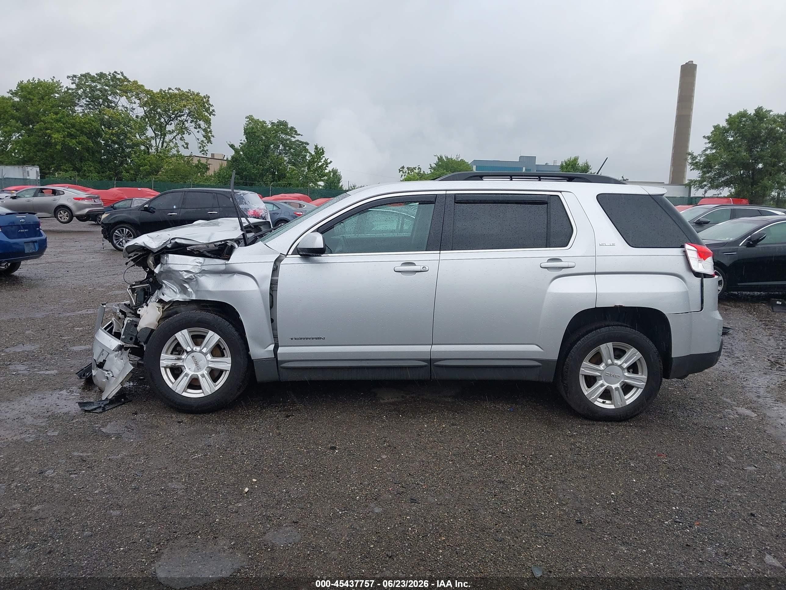 2014 Gmc Terrain Sle-2 Silver vin: 2GKALREK9E6201991