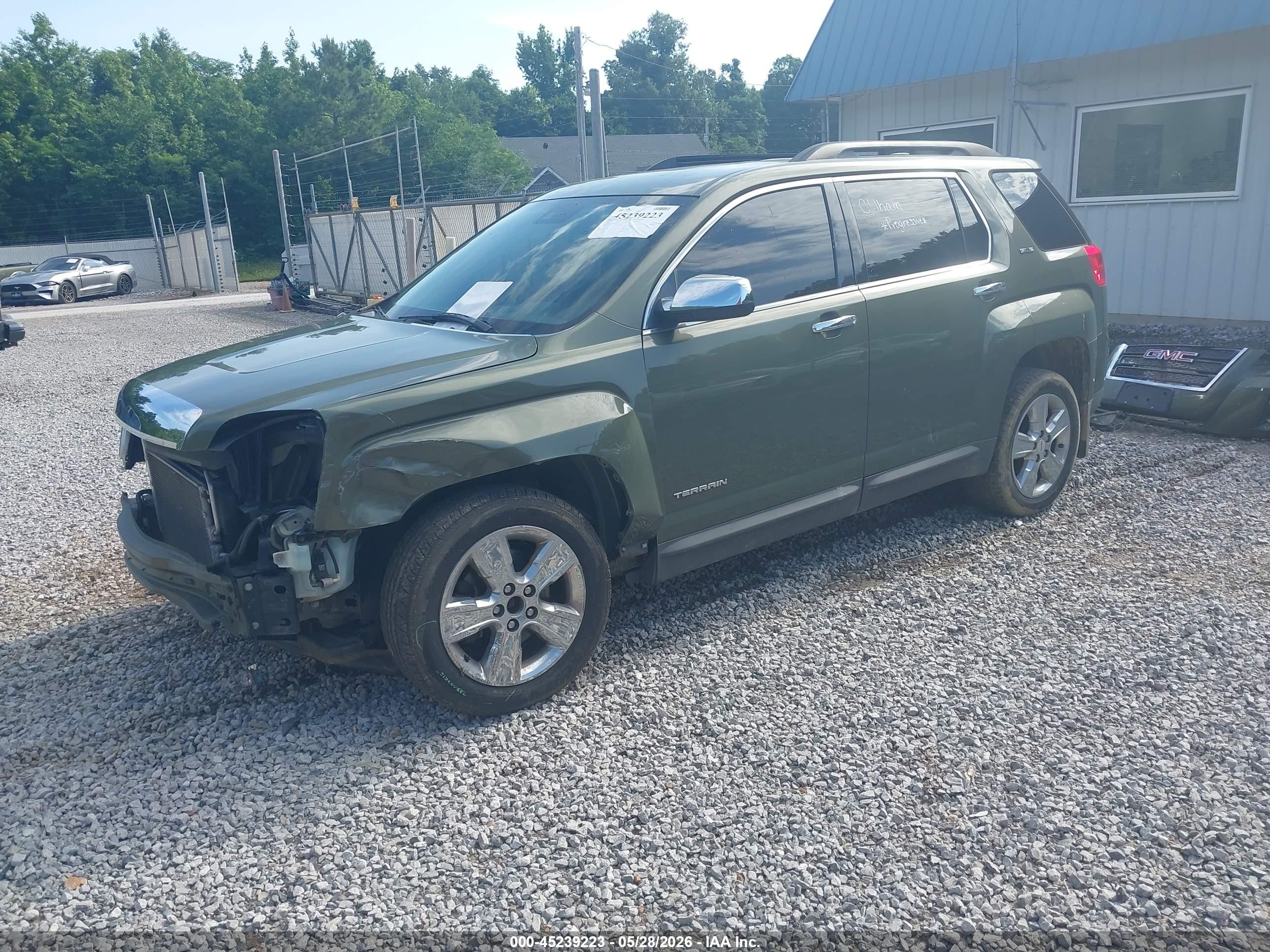 2015 Gmc Terrain Sle-2 Green vin: 2GKALREK9F6139736