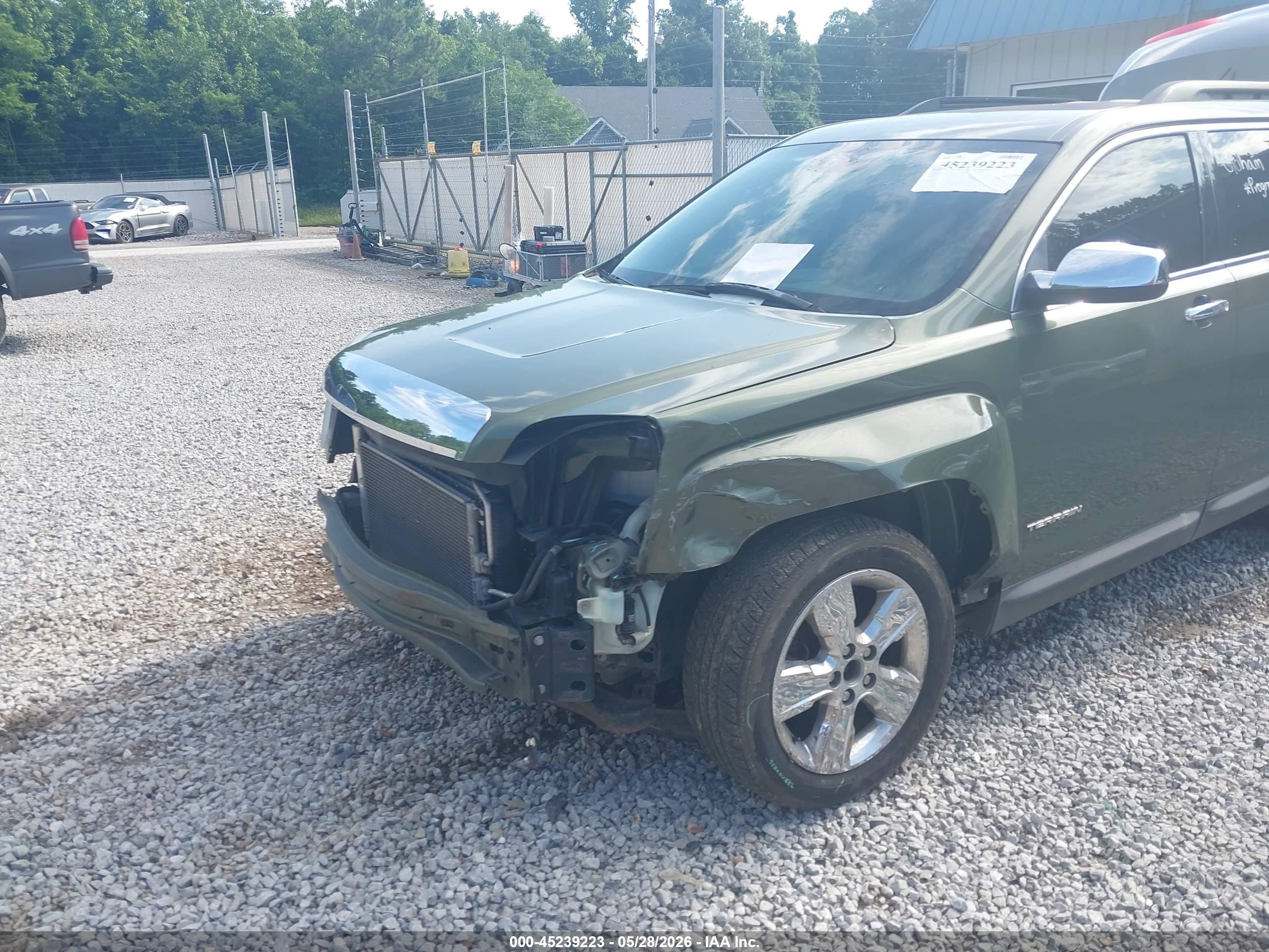 2015 Gmc Terrain Sle-2 Green vin: 2GKALREK9F6139736