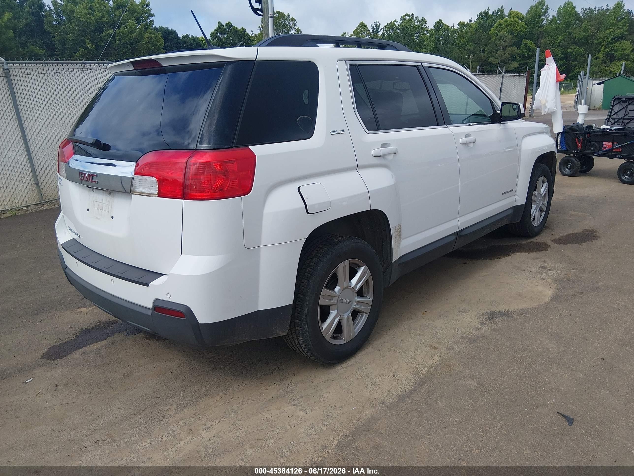 2014 Gmc Terrain Sle-2 White vin: 2GKALREKXE6197868