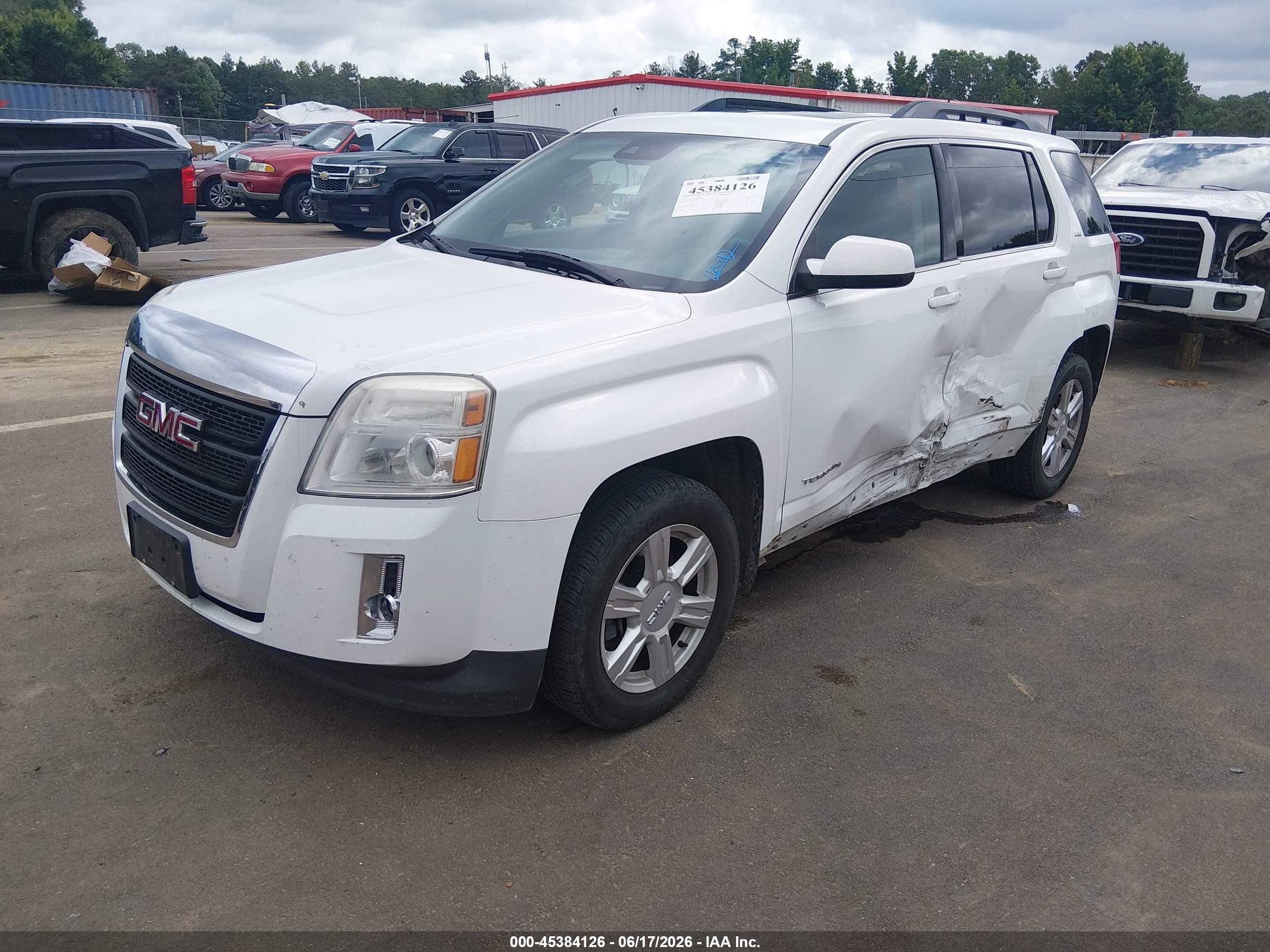 2014 Gmc Terrain Sle-2 White vin: 2GKALREKXE6197868