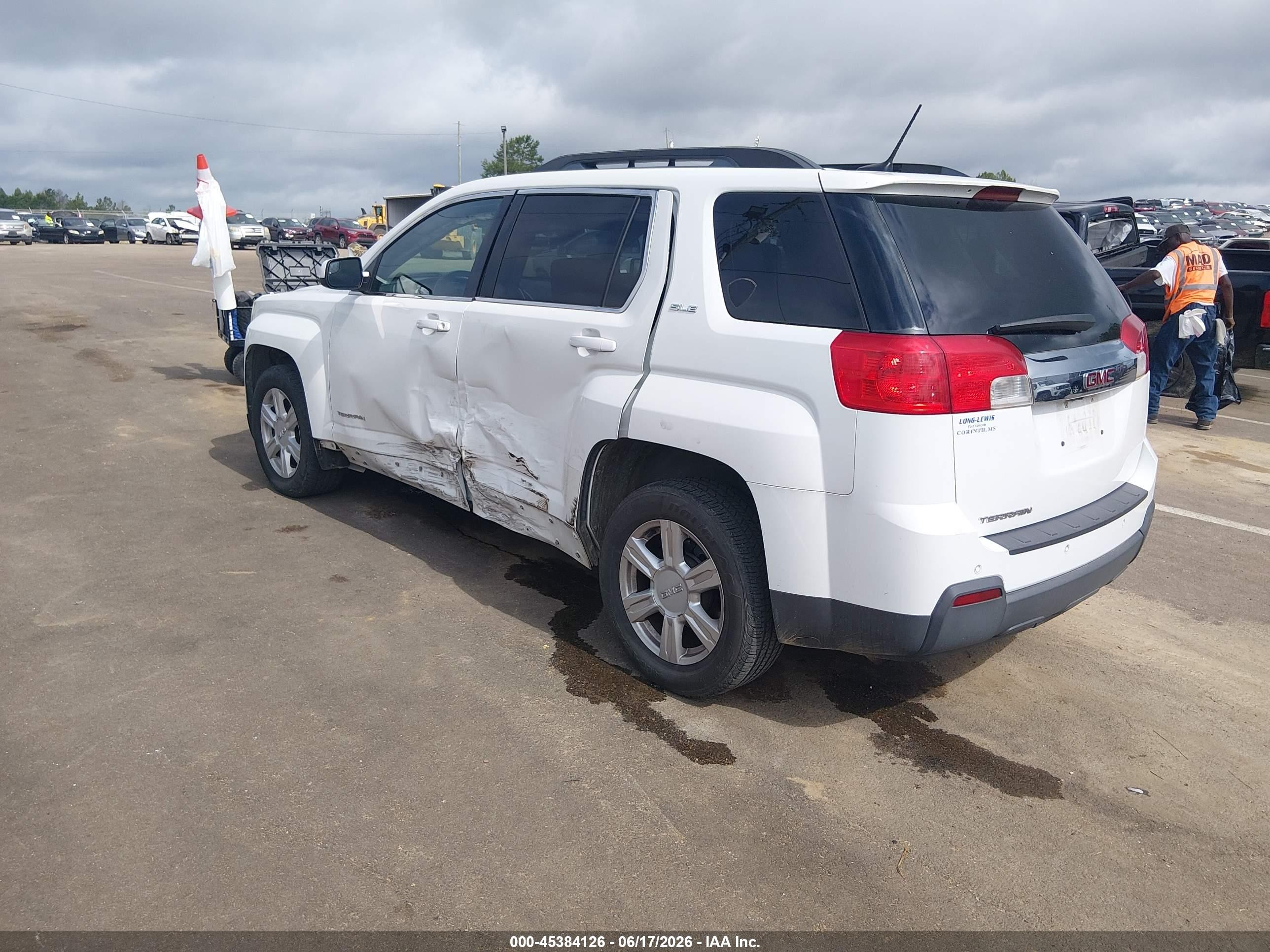 2014 Gmc Terrain Sle-2 White vin: 2GKALREKXE6197868