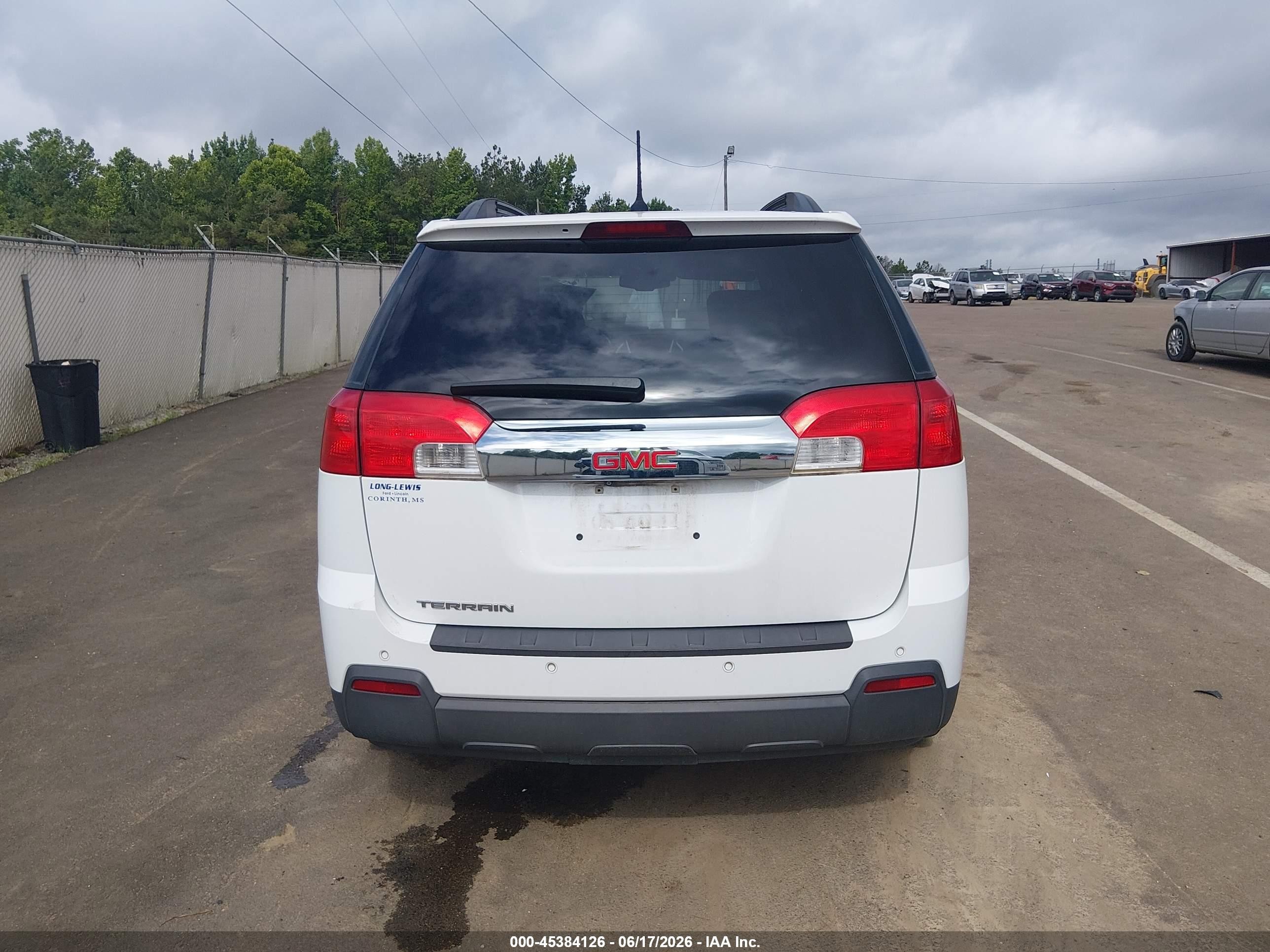 2014 Gmc Terrain Sle-2 White vin: 2GKALREKXE6197868