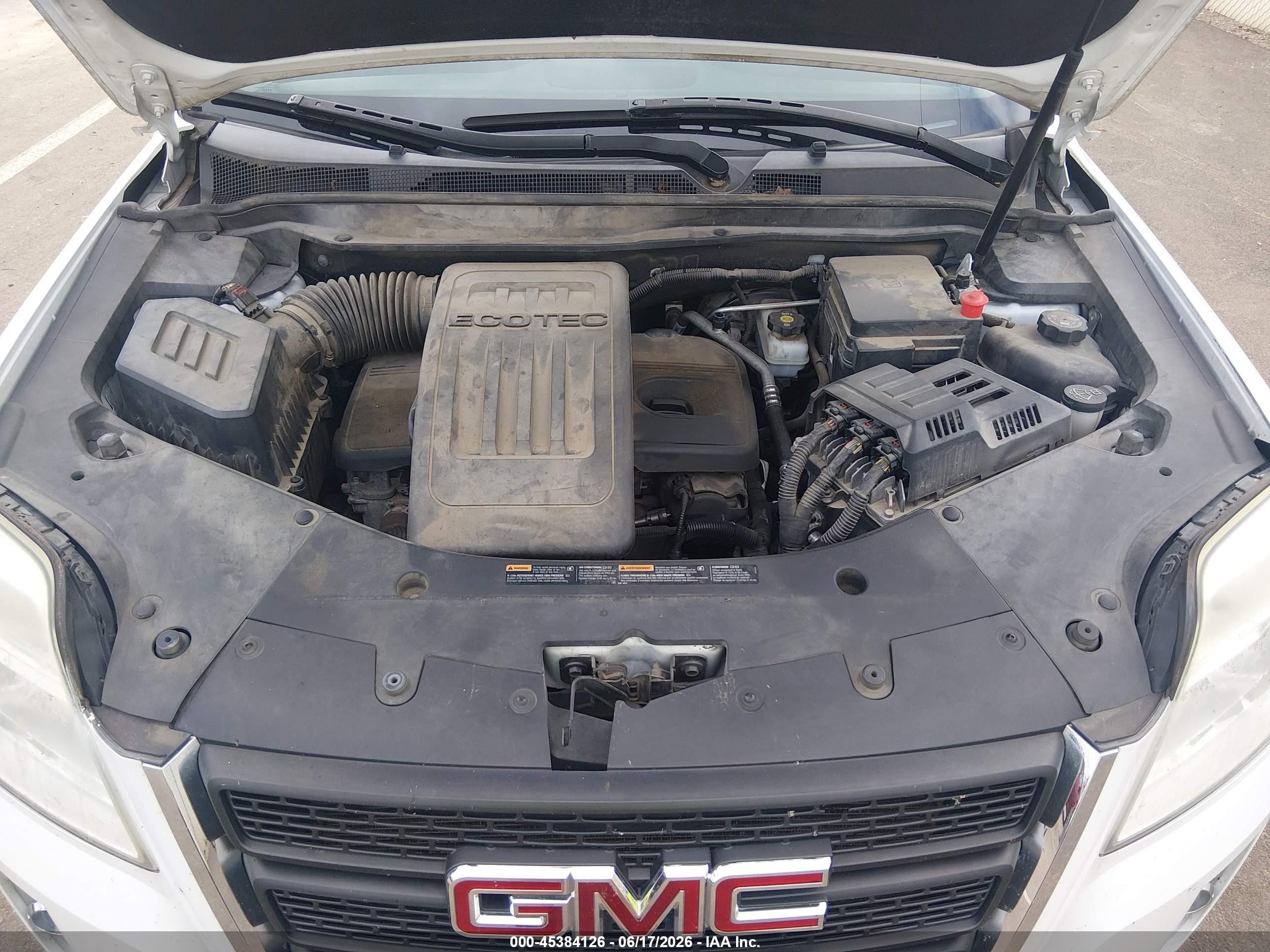 2014 Gmc Terrain Sle-2 White vin: 2GKALREKXE6197868