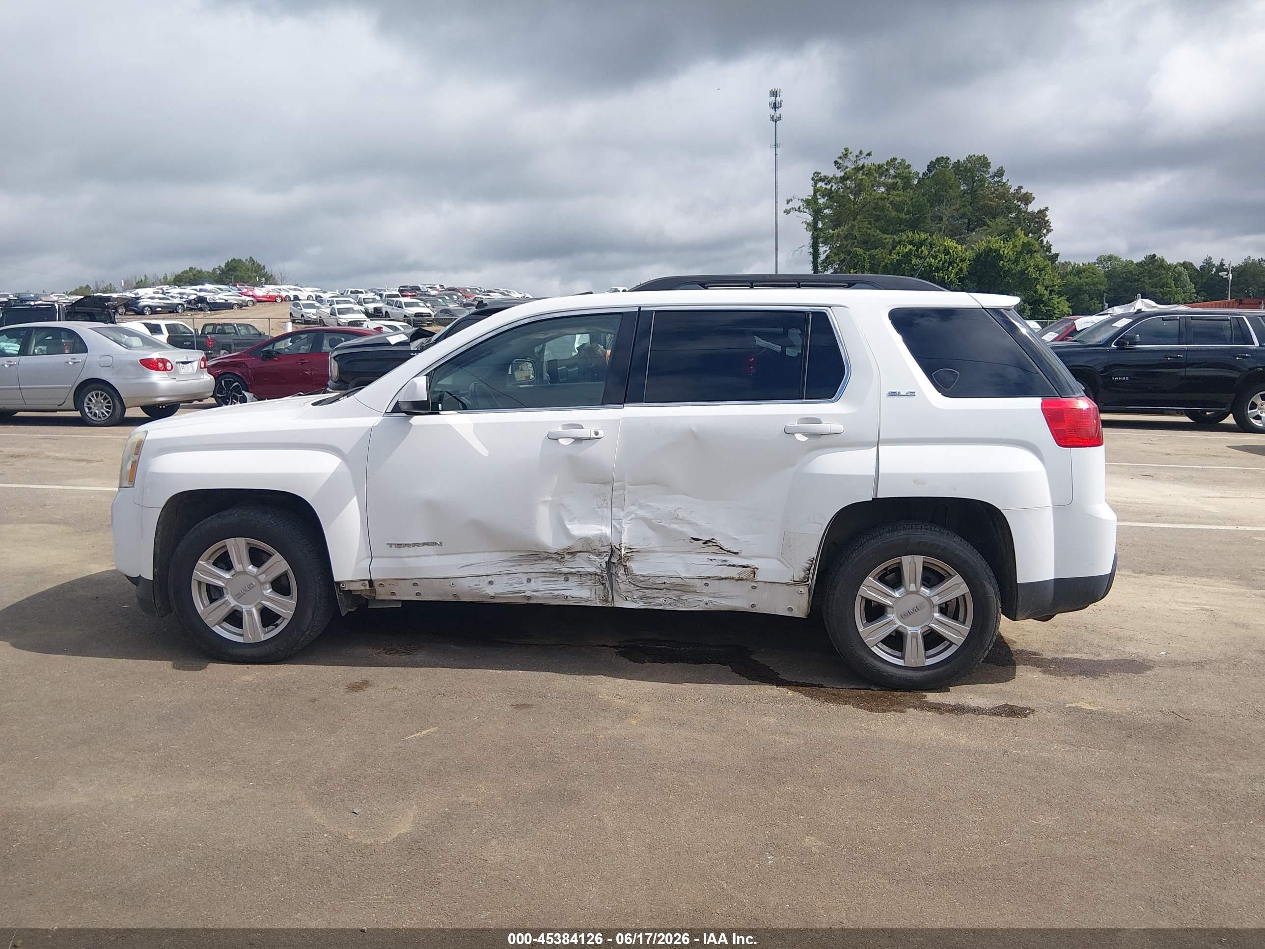 2014 Gmc Terrain Sle-2 White vin: 2GKALREKXE6197868